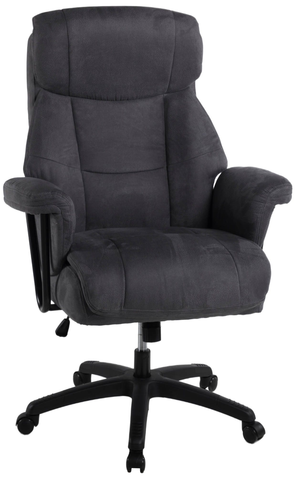 Duo Collection Chefsessel Mauro, 150kg, Taschenfederkern, anthrazit, Mikrofaser - 73x114x73cm (BxHxT)