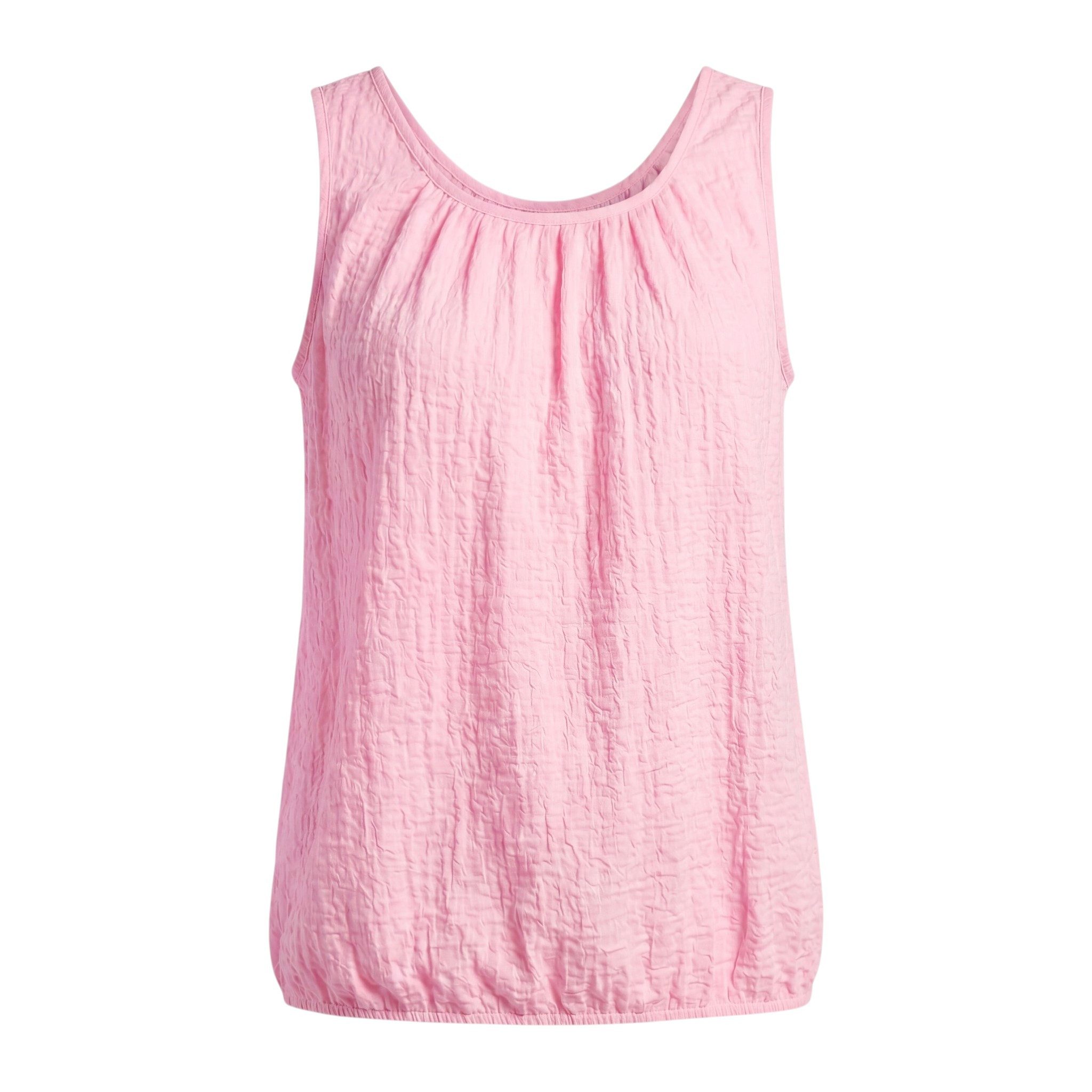 OriginalYou Trägertop Sommertop Damen Stretch Top Freizeit Oberteil Crinkle Look in Unifarben, Crinkle Look, One Size 38-42