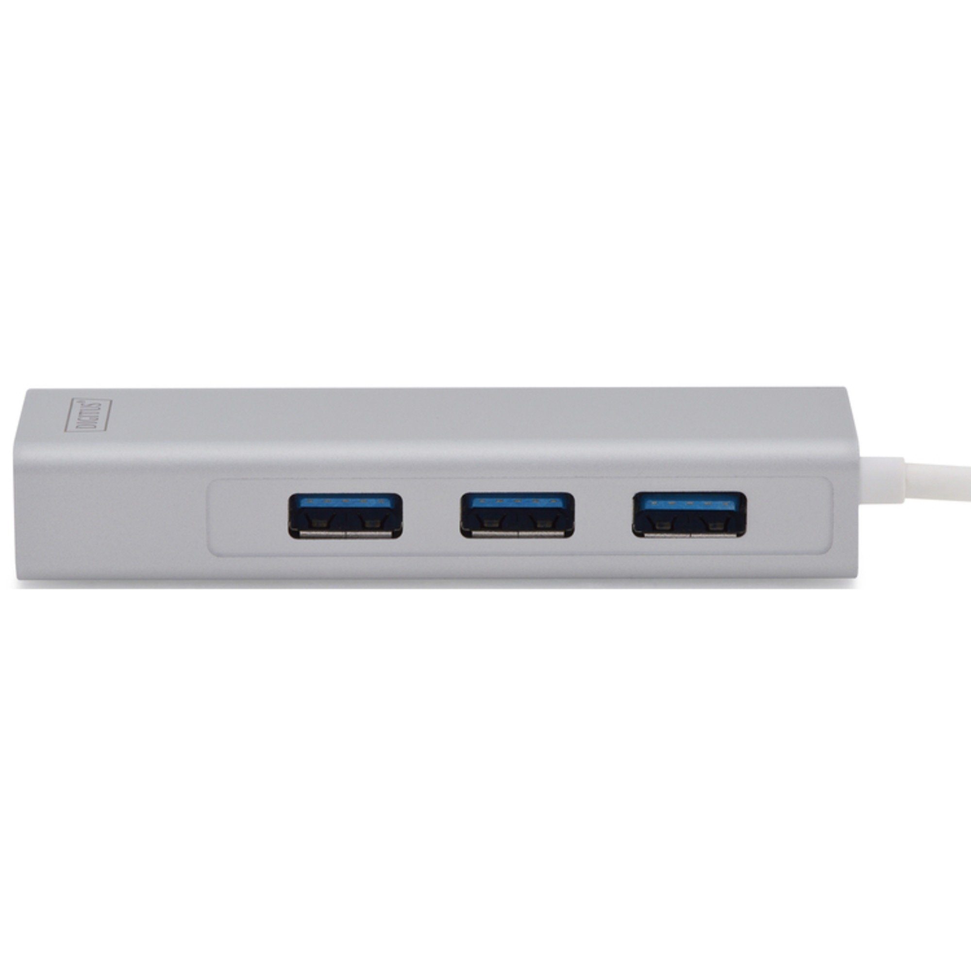 Digitus Digitus USB 3.2 Gen 1 Multiport-Hub, USB-C Stecker LAN-Kabel