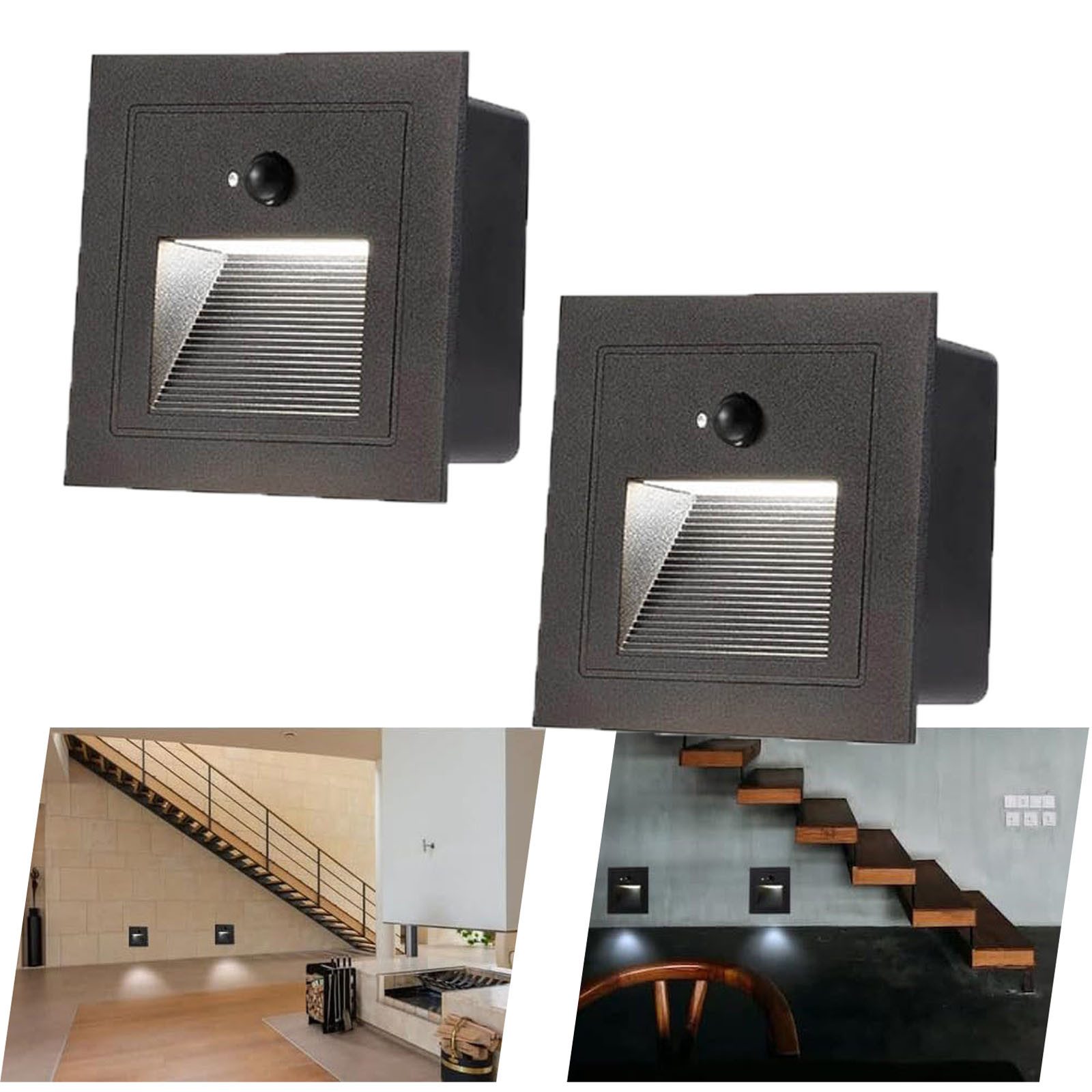 Jibenhome Außen-Wandleuchte LED Treppenlicht, IP65 Stufenleuchte günstig online kaufen