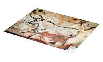 Posterlounge Wandfolie ARTOTHEK, Höhle von Lascaux, Zweiter Stier, Illustration