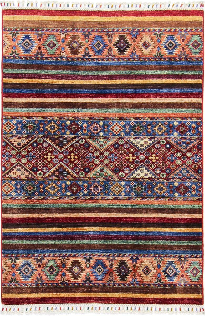 Orientteppich Arijana Shaal 99x153 Handgeknüpfter Orientteppich, Nain Trading, rechteckig, Höhe: 5 mm