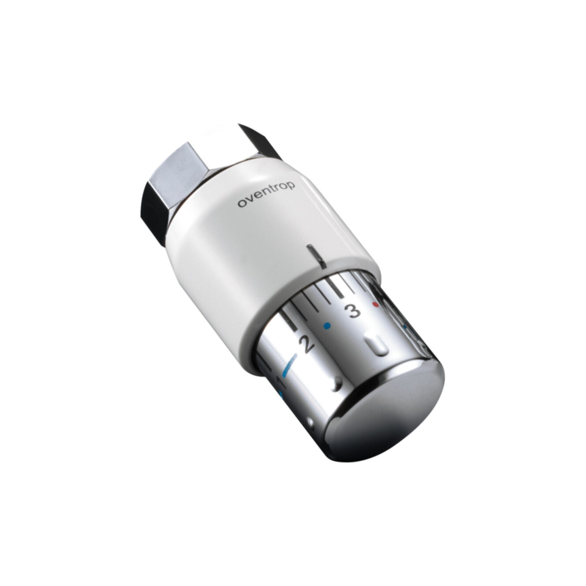 Oventrop Infrarotheizung Oventrop Thermostat Uni SH 7-28 GrC, m Nullstellung, weiß/verchromt