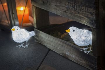 KONSTSMIDE LED-Lichterkette Weihnachtsdeko aussen, 40 kalt weiße Dioden