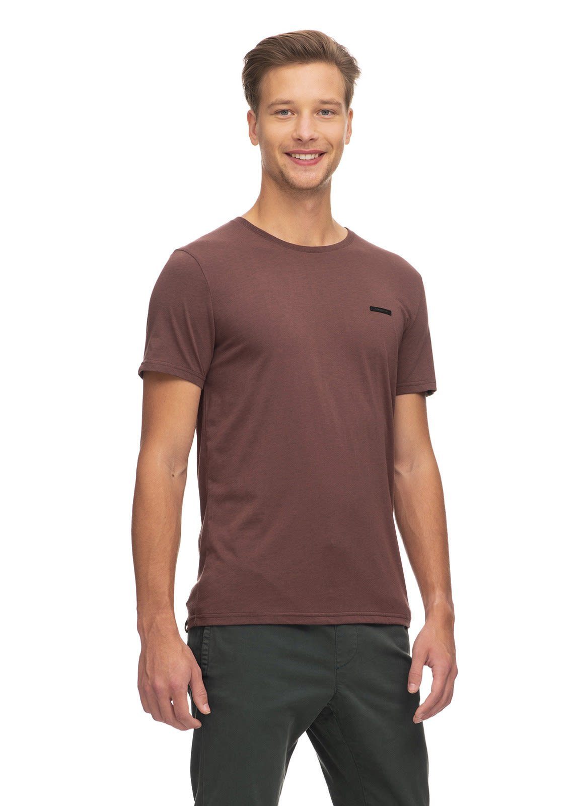 Ragwear T-Shirt Ragwear M Nedie Herren Kurzarm-Shirt Brown | T-Shirts