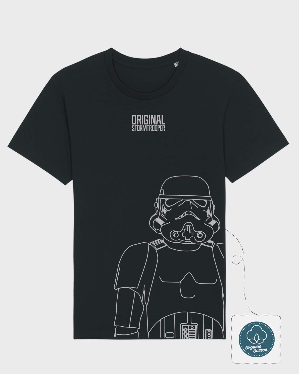 Star Wars Print-Shirt Star Wars Storm Trooper T-Shirt schwarz Sketch Trooper Neu