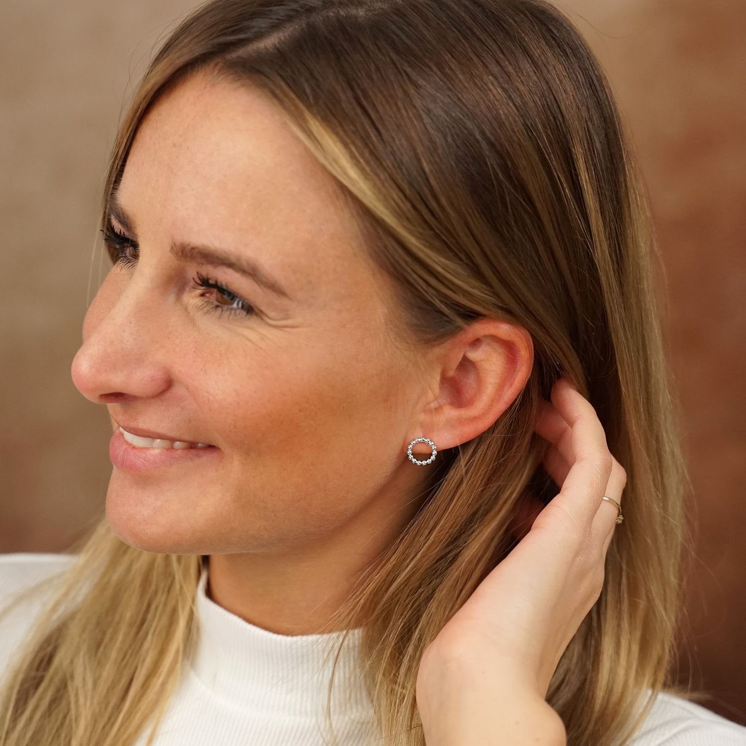 Materia Paar Ohrstecker Damen Kreis Kugeln 11mm SO-408-Silber, aus 925 Ster günstig online kaufen