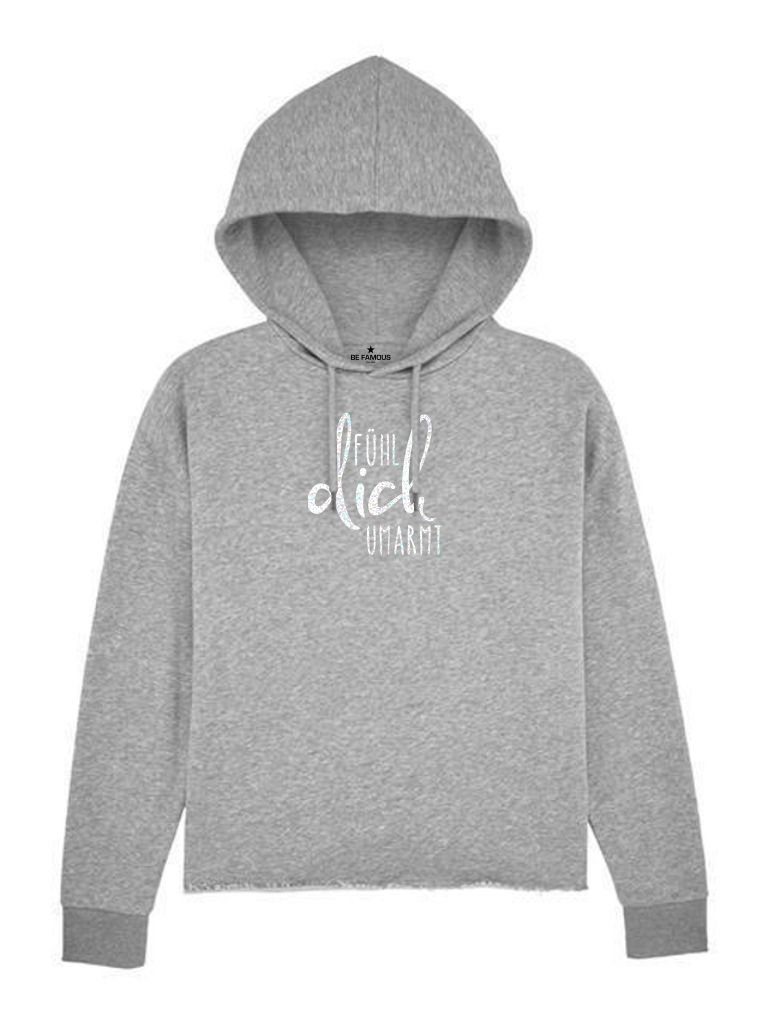 Sweatshirt Be Famous Women Boxy Hoodie günstig online kaufen