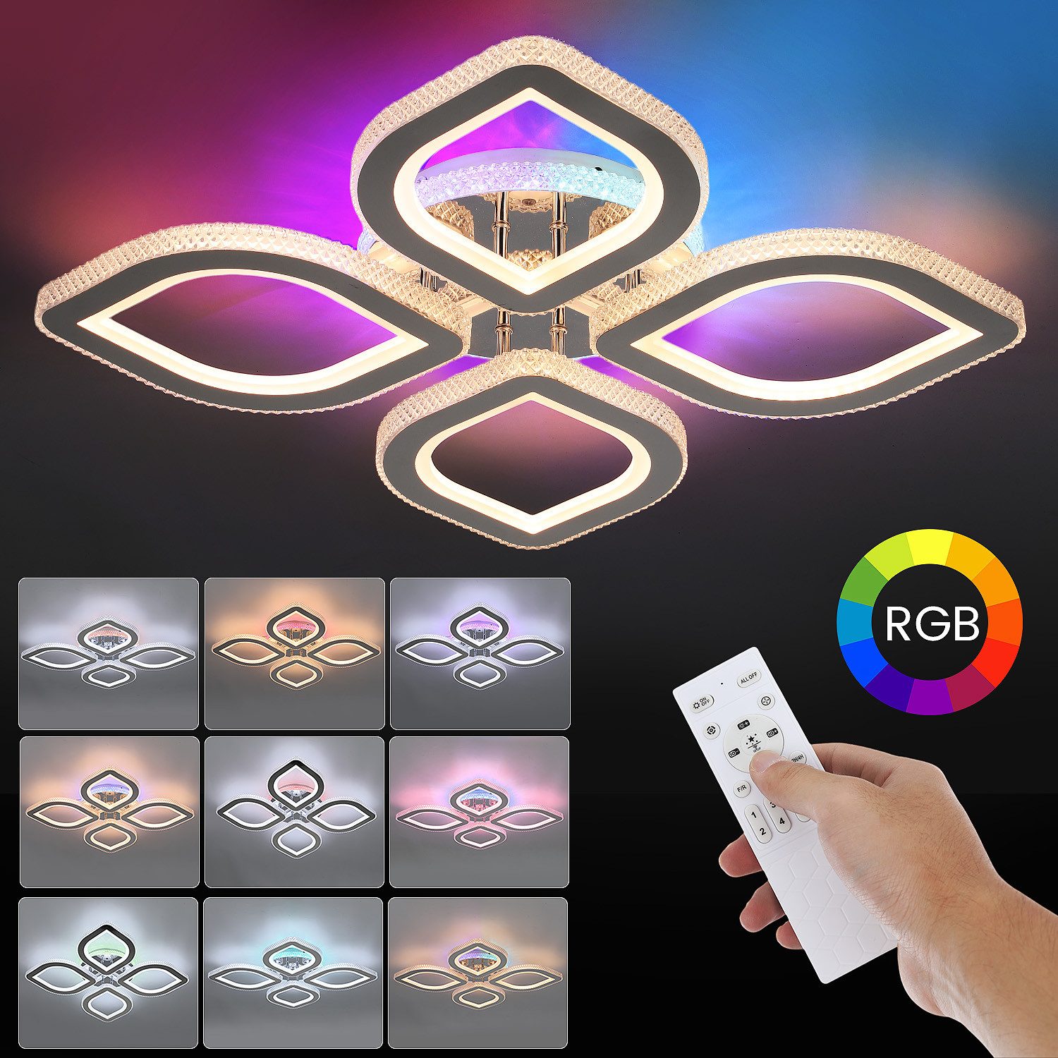WILGOON LED Deckenleuchte 32W LED Deckenlampe günstig online kaufen