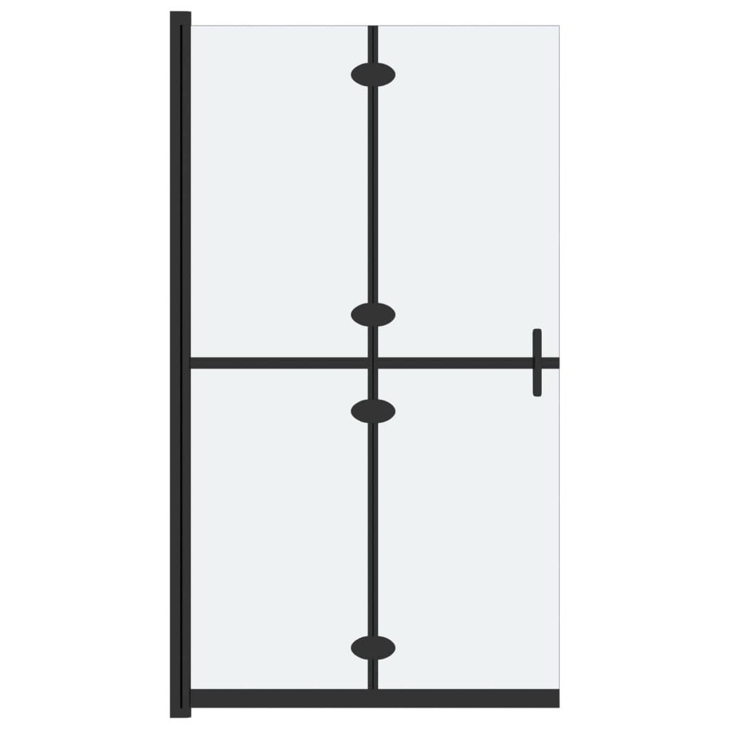 Thumbnail - vidaXL Duschwand Faltbare begehbare Duschwand ESG-Glas mattiert 110x190 cm