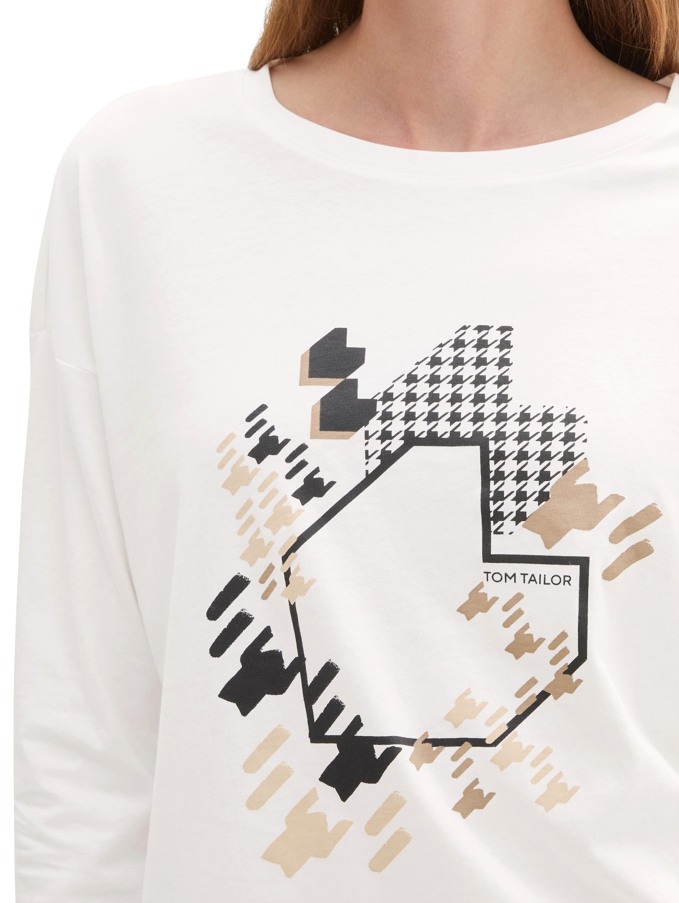TOM TAILOR Langarmshirt mit Frontprint