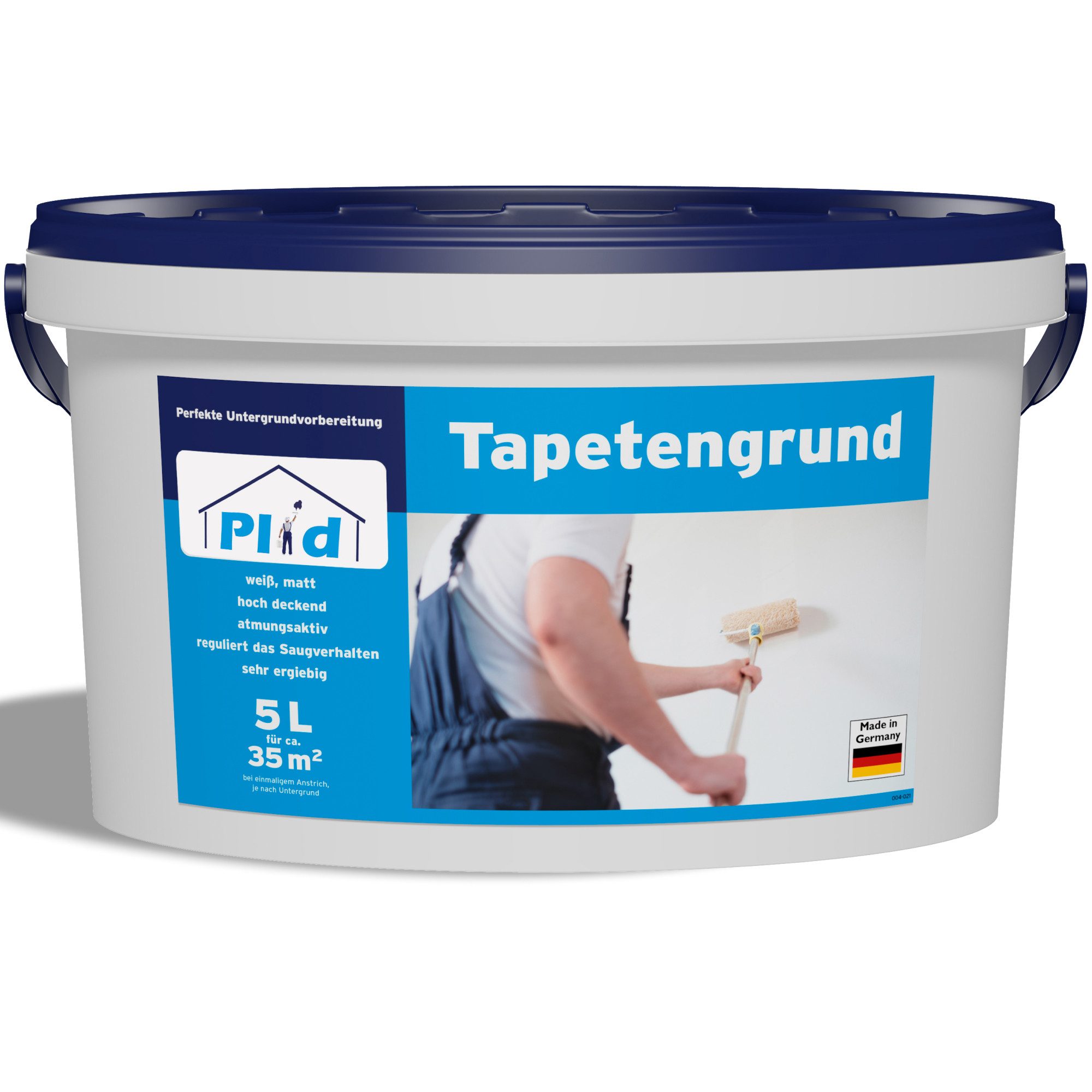 plid Grundierfarbe Plid Tapetengrund Grundierung Weiß Matt – Haftgrund Voranstrich, Schnelltrocknend
