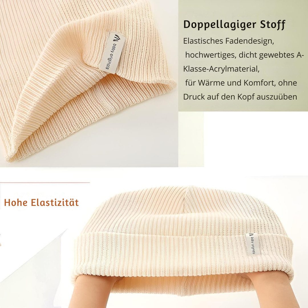 Diyarts Beanie (Vielseitiges Baby-Set, Kindermütze, 2-St., Kuschelige Eleganz für Kleine, Kinder) Leicht & Atmungsaktiv, Doppellagiges Acryl-Design, Wintermütze – Bild 2 von 5