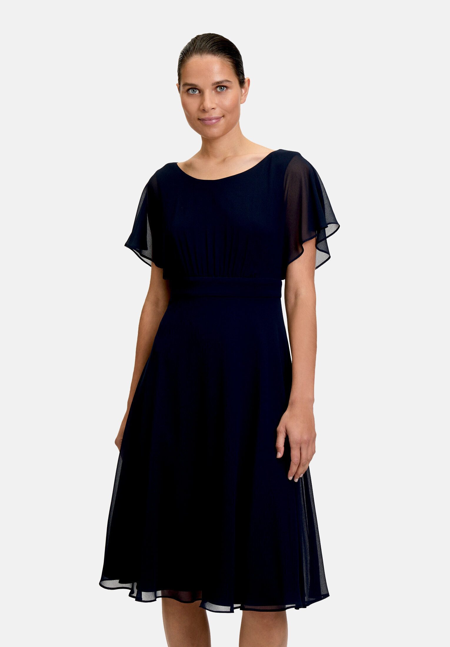 Vera Mont Cocktailkleid Damen kurzarm Raffung