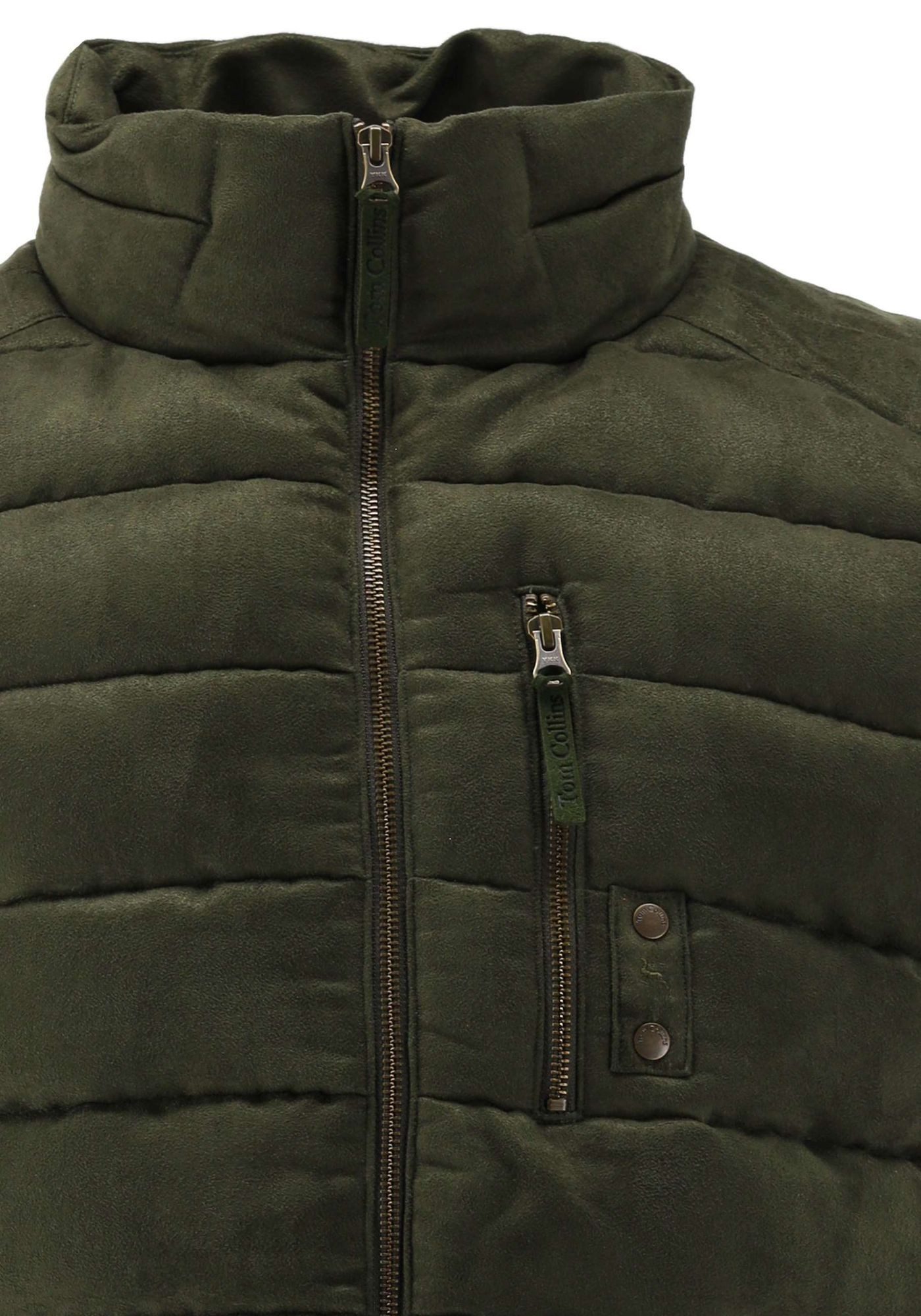 Tom Collins Kurzweste Hilo Regular Fit, Stehkragen, ärmellos, 3 Taschen