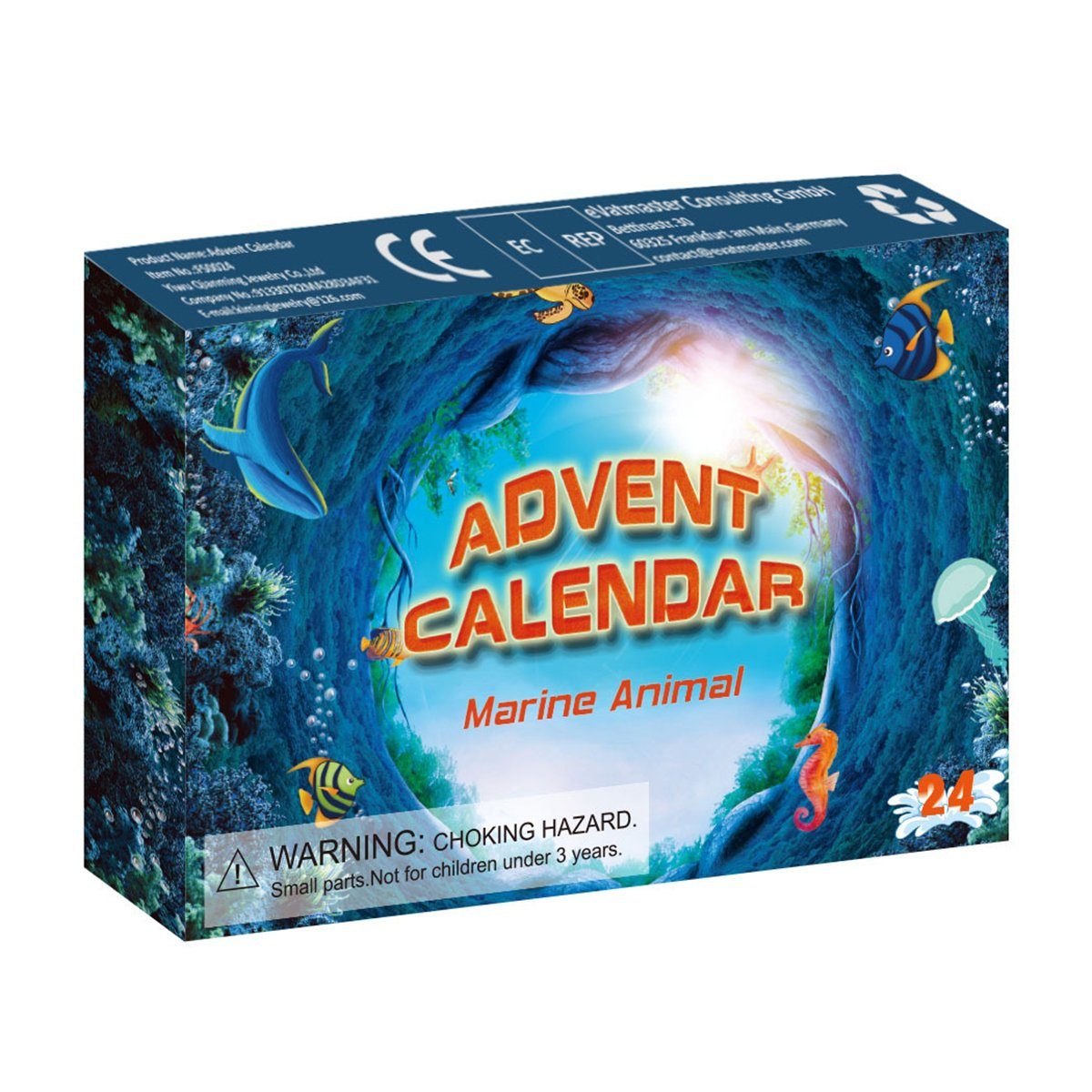 Die Sterne Adventskalender Weihnachten Simulierte Sea Life 24 Countdown Spielzeug Blind Box (1-tlg)