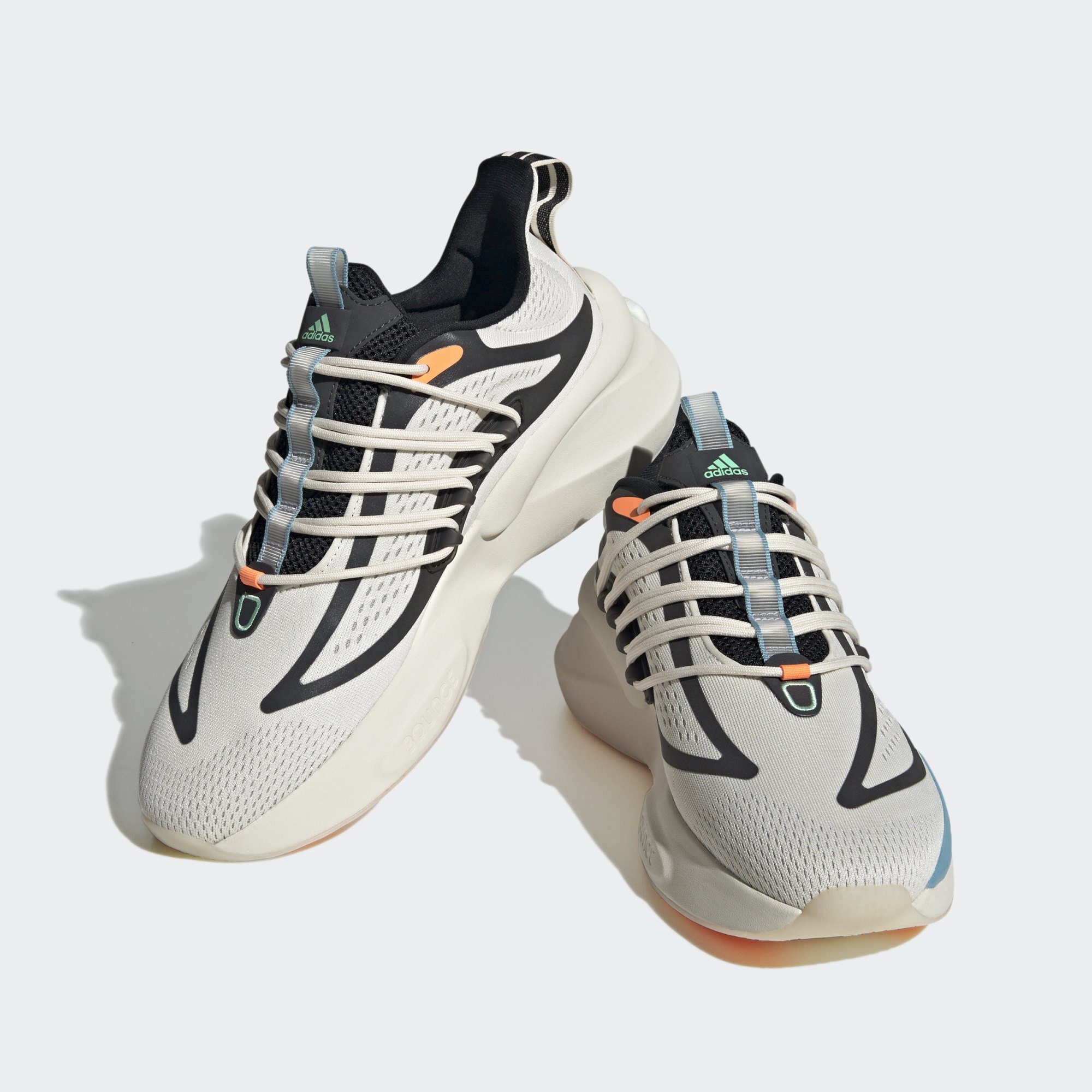 adidas Sportswear ALPHABOOST V1 SCHUH Sneaker Chalk White / Pulse Mint / Screaming Orange