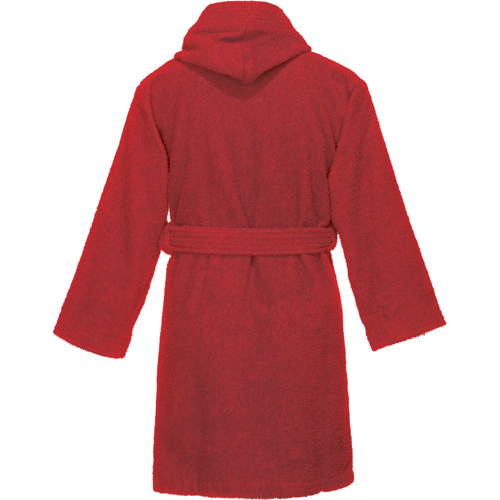 REDBEST Kinderbademantel Kinder-Bademantel "Chicago" mit Kapuze, Rückenlänge: 63 cm, Frottier, mit Kapuze/mit Aufsatztasche:, default, Walk-Frottier Uni