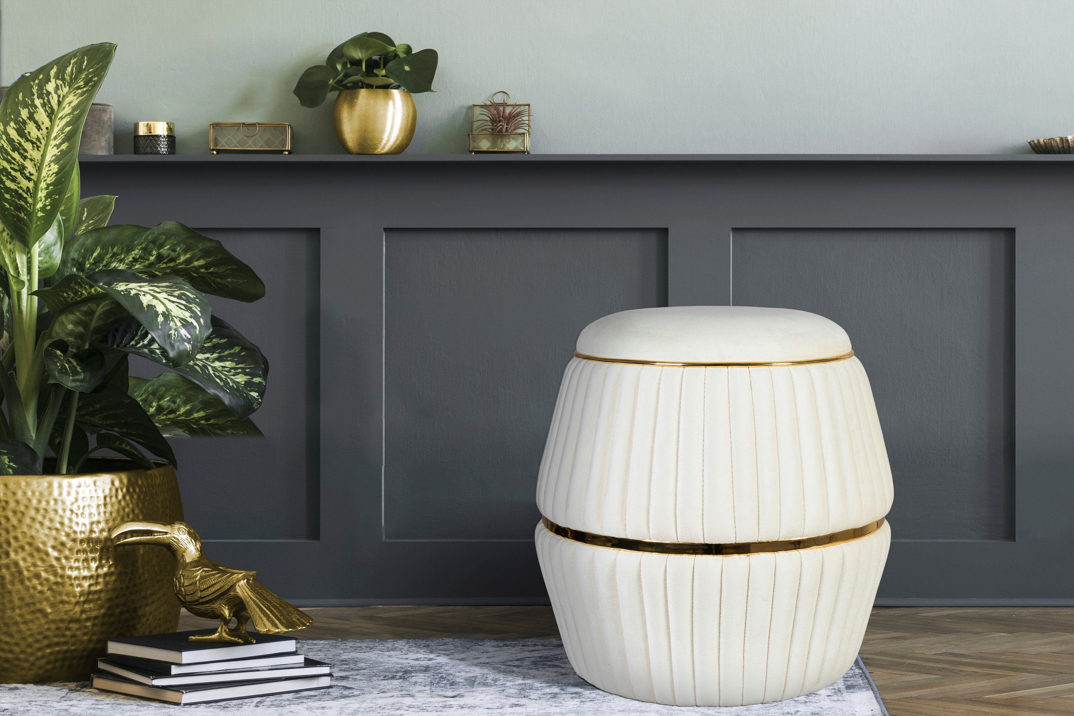 Kayoom Sitzhocker Hocker Doric, trendiger Look, ästhetische Farbgebung, schöne Steppung (1 St), komfortabel, hochqualitativ, pflegeleicht, in vielen Räumen zuhause