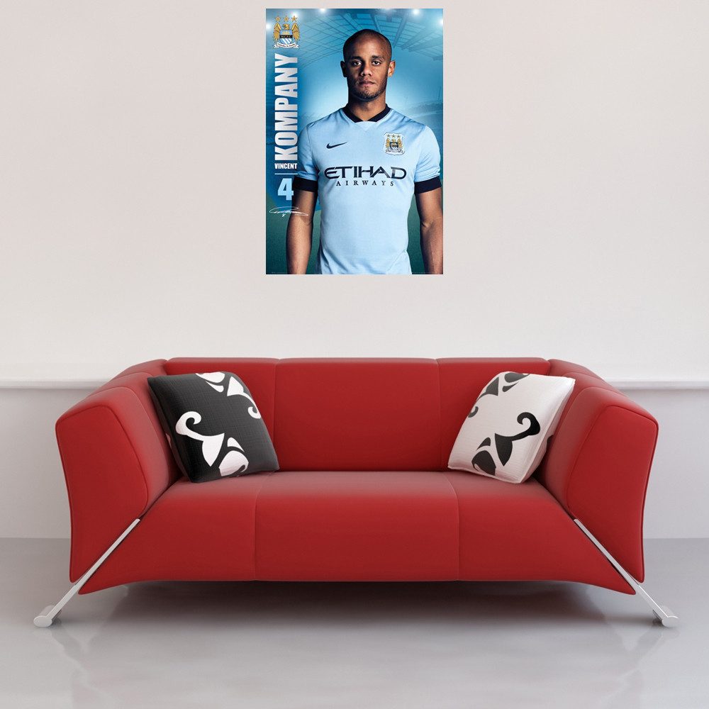 Poster Fußball - Poster - Manchester City - Kompany Stand 14/15