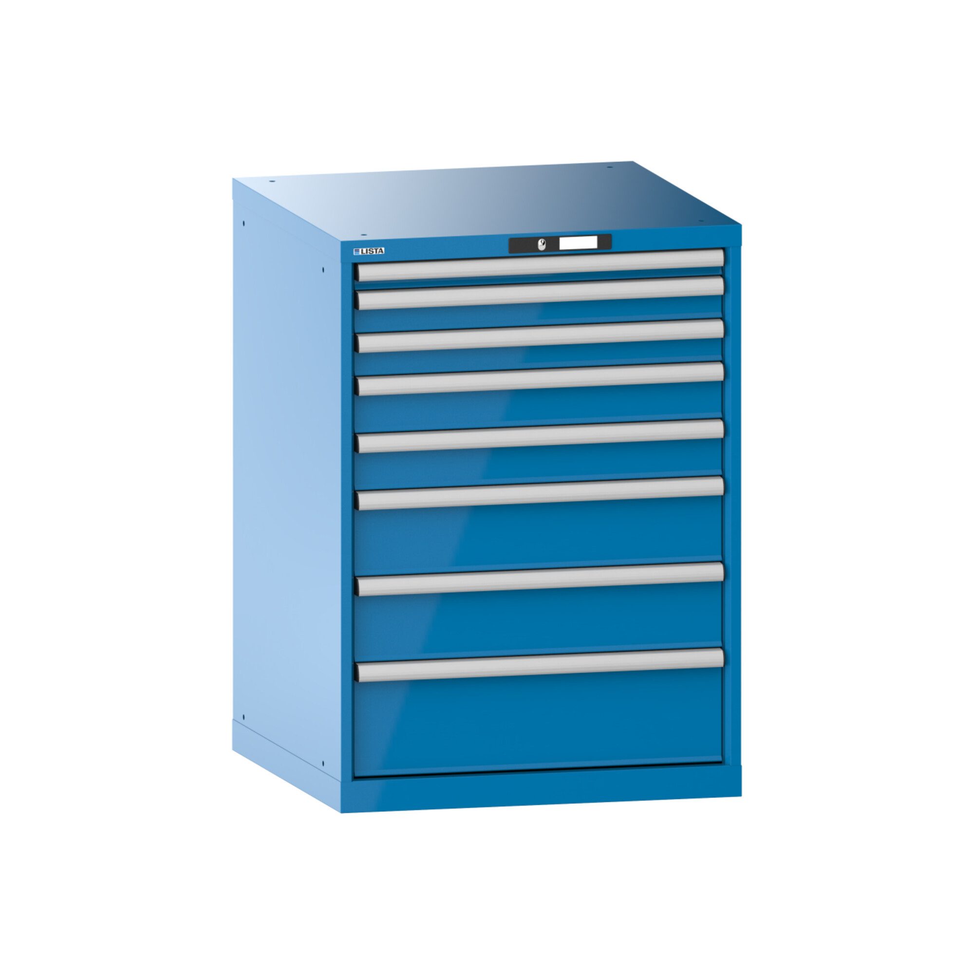 LISTA Werkzeugschrank Lista Schubladenschrank 36x36E (BxTxH) 717x725x1000mm KEY Lock R5012