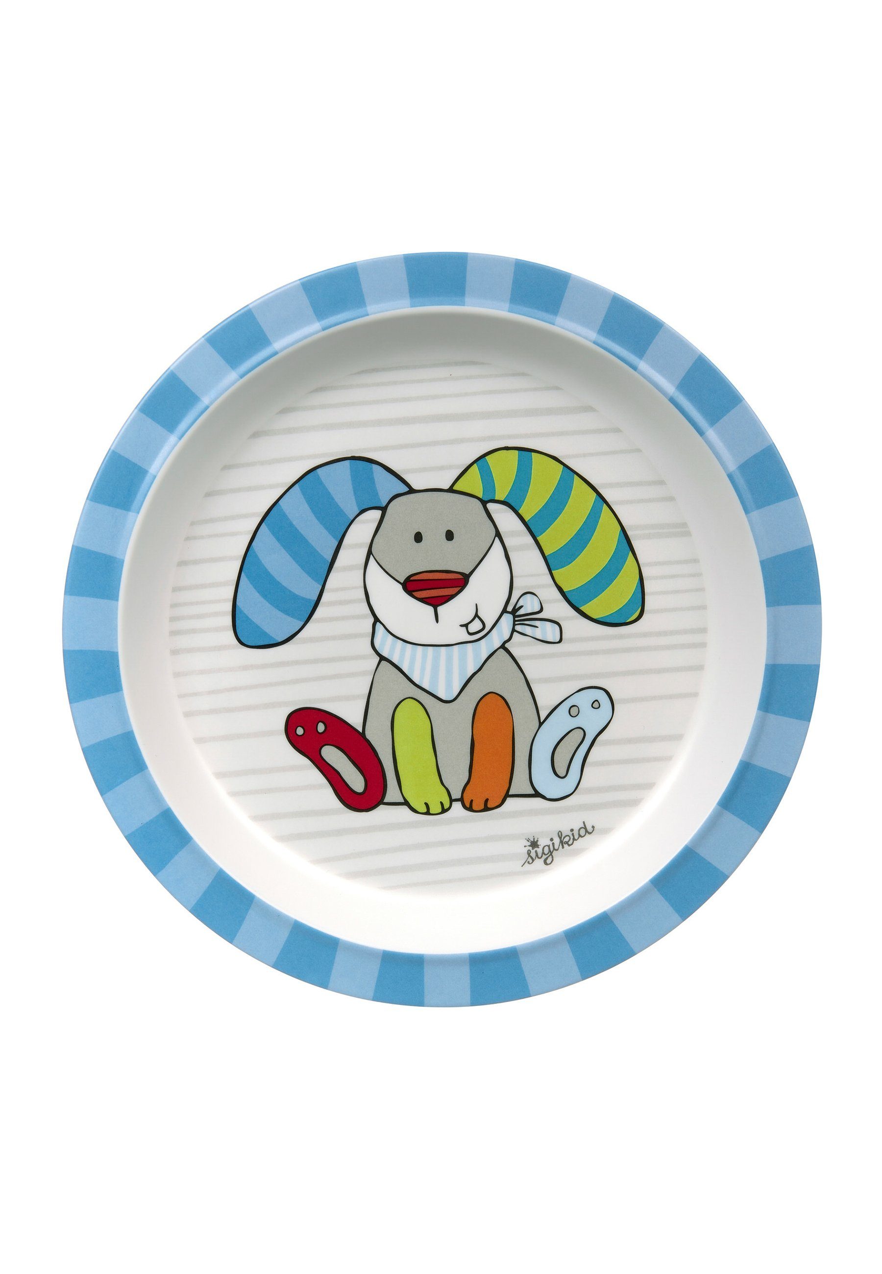 Sigikid Teller Kindergeschirr Teller Hase RingelDingel rPET, (1 St)