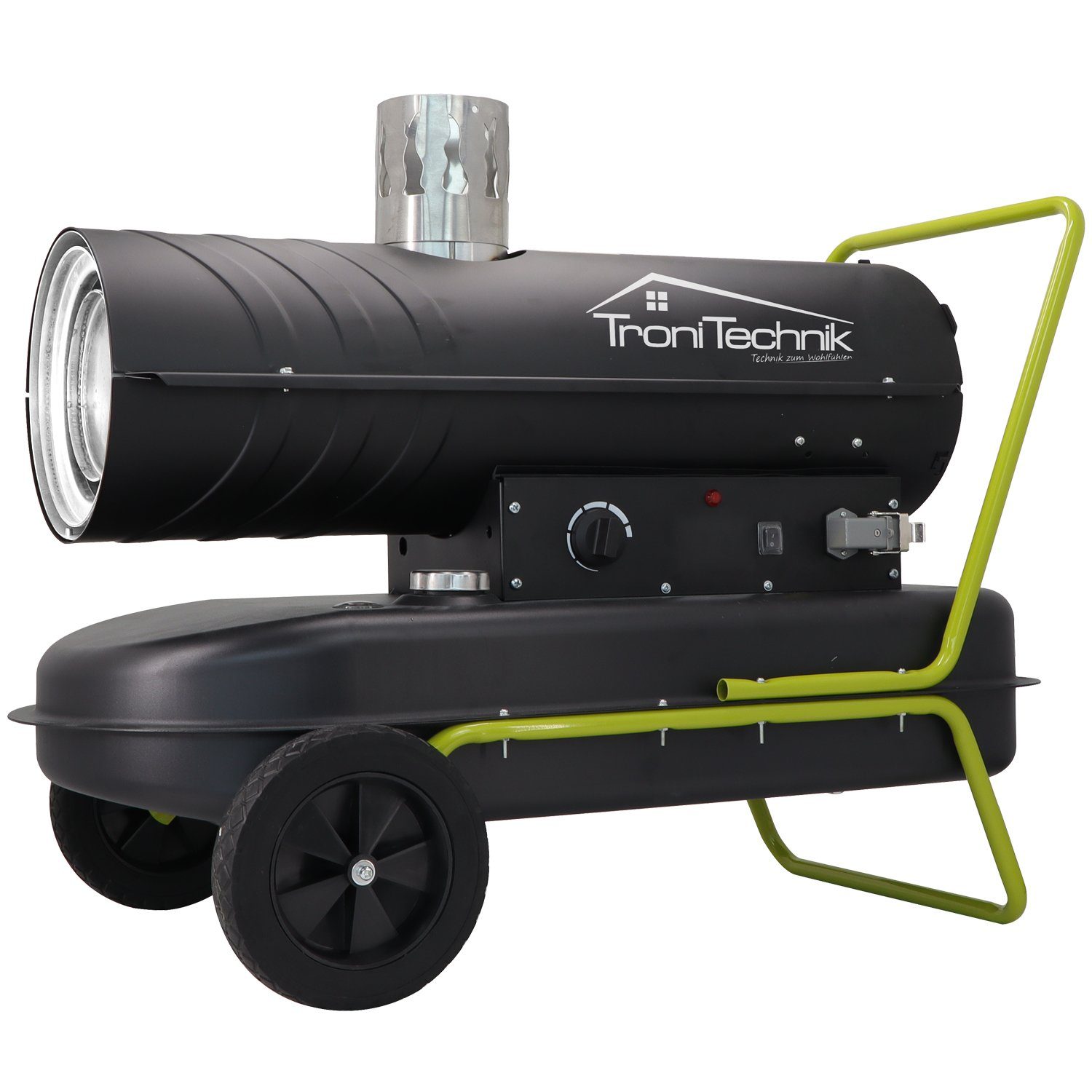 TroniTechnik Heizgerät Heizkanone, Heizgerät TT-HK-244,20kW Leistung,integrierter Tank, 20000 W, integrierte Druckanzeige, hitzeresistente Stahlkammer, 68000BTU