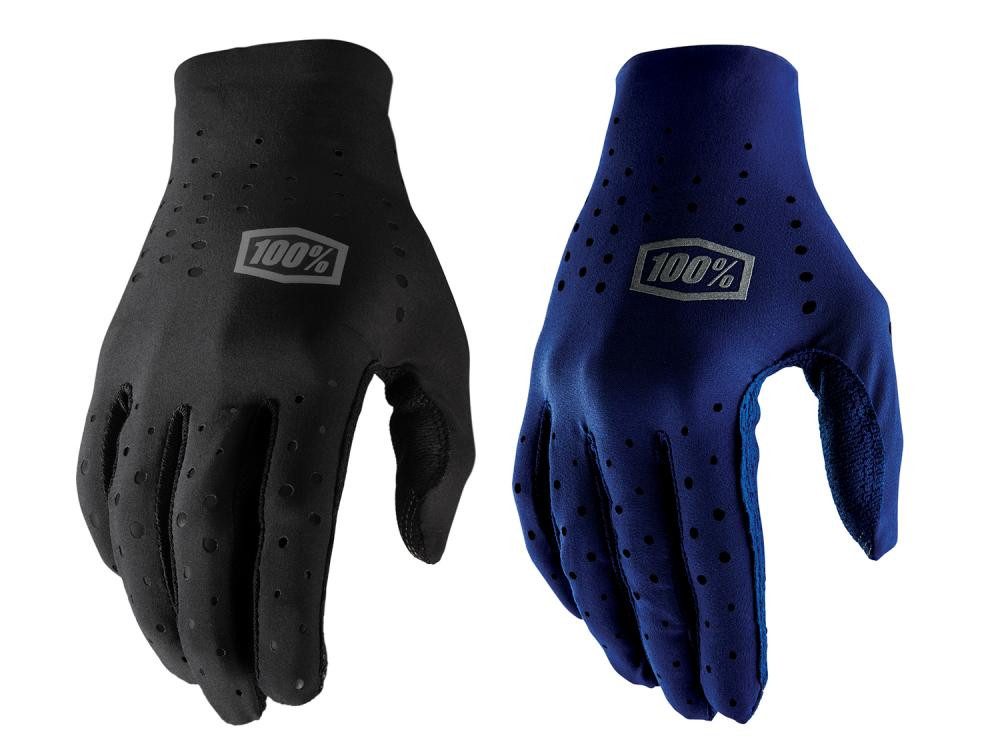 100% Fahrradhandschuhe 100% Sling gloves M black - ultraleichte, atmungsaktive MTB-Handschuhe