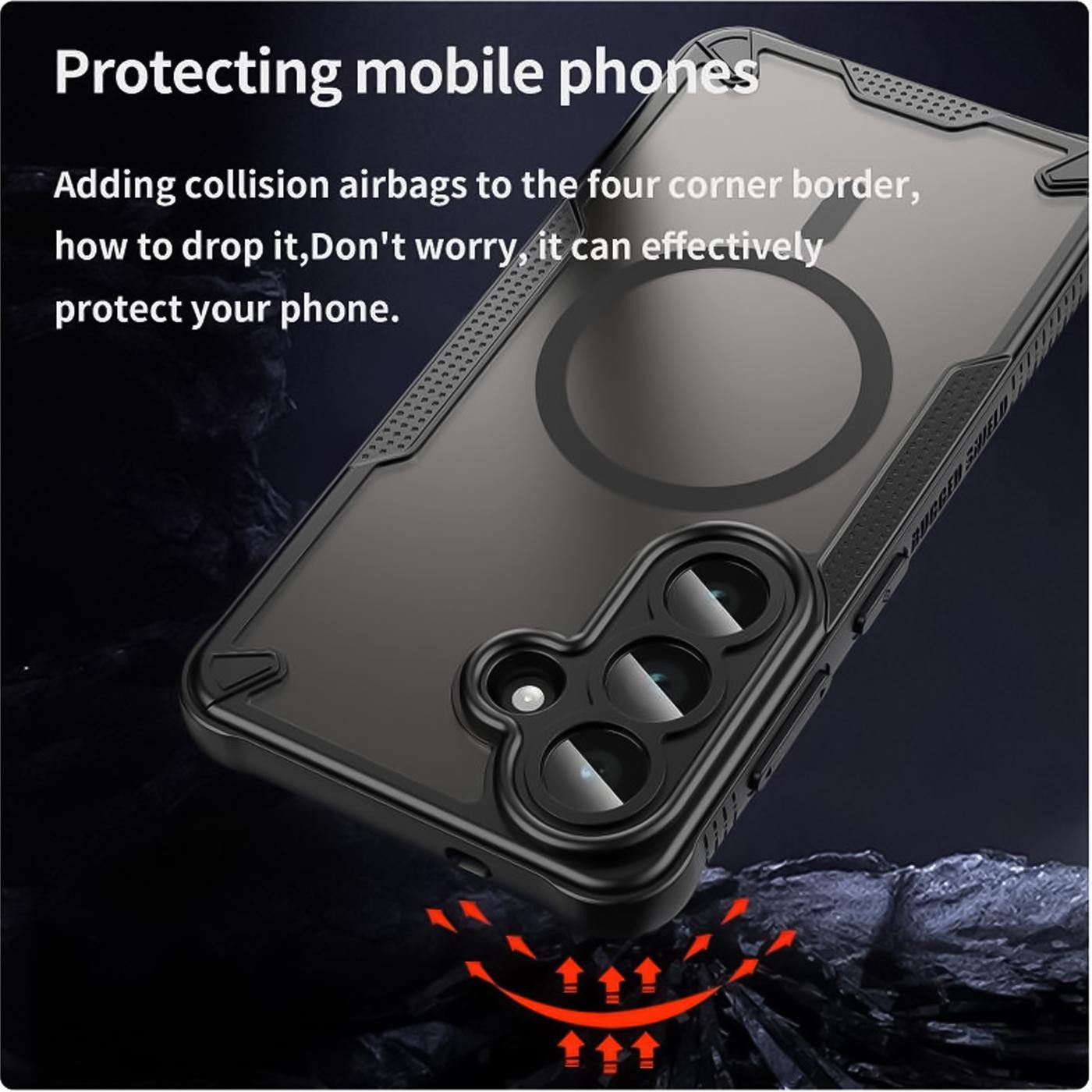CoolGadget Handyhülle Defender Series Handy Hülle für Samsung Galaxy S26 6,3 Zoll, Magsafe TPU Schlicht Robust Schutzhülle für Galaxy S26 Hülle – Bild 5 von 5