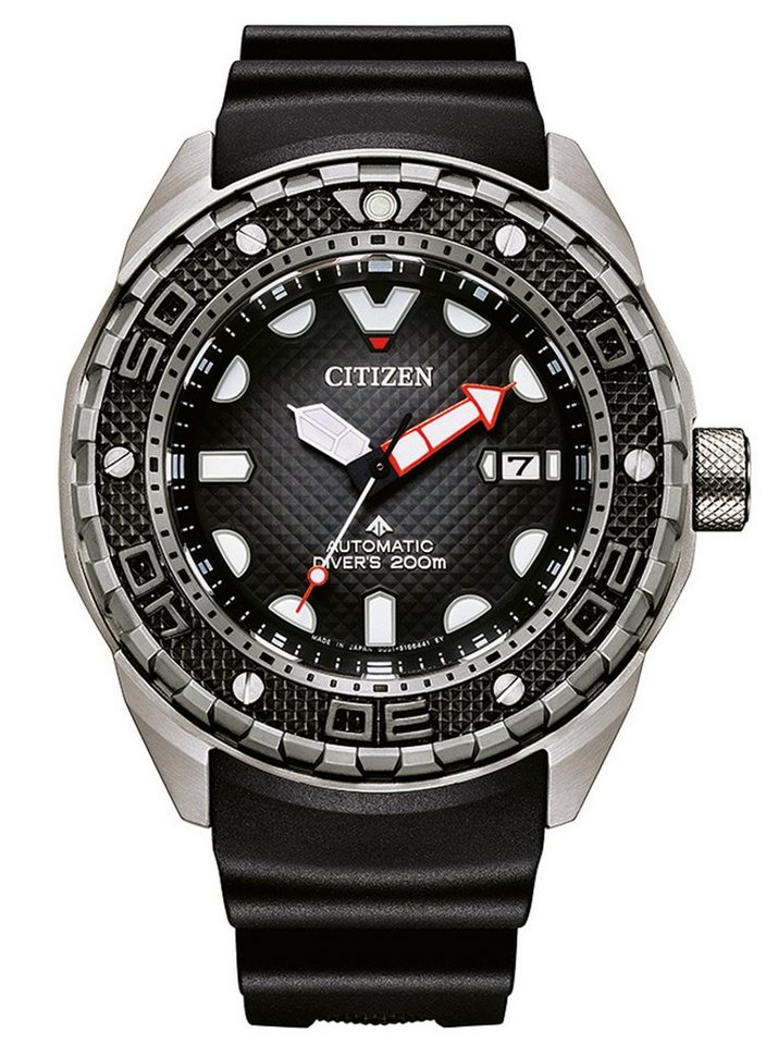 Citizen Automatikuhr NB6004-08E, (Set, 2-tlg., mit zusätzlichem  Verlängerungsband in schwarz), Uhrglas: mit Saphirglas