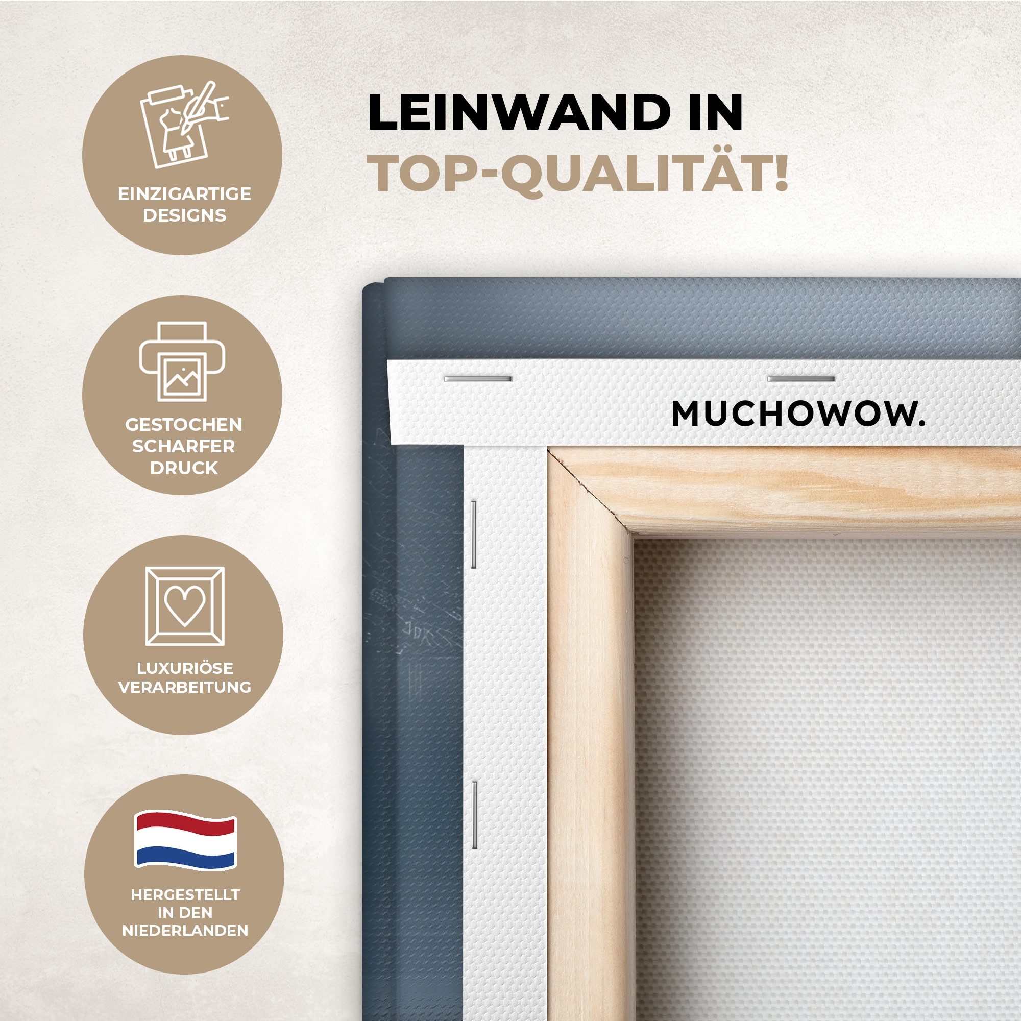 OneMillionCanvasses® Leinwandbild Steine - Wasser - Bäume - Natur, Fotodruc günstig online kaufen