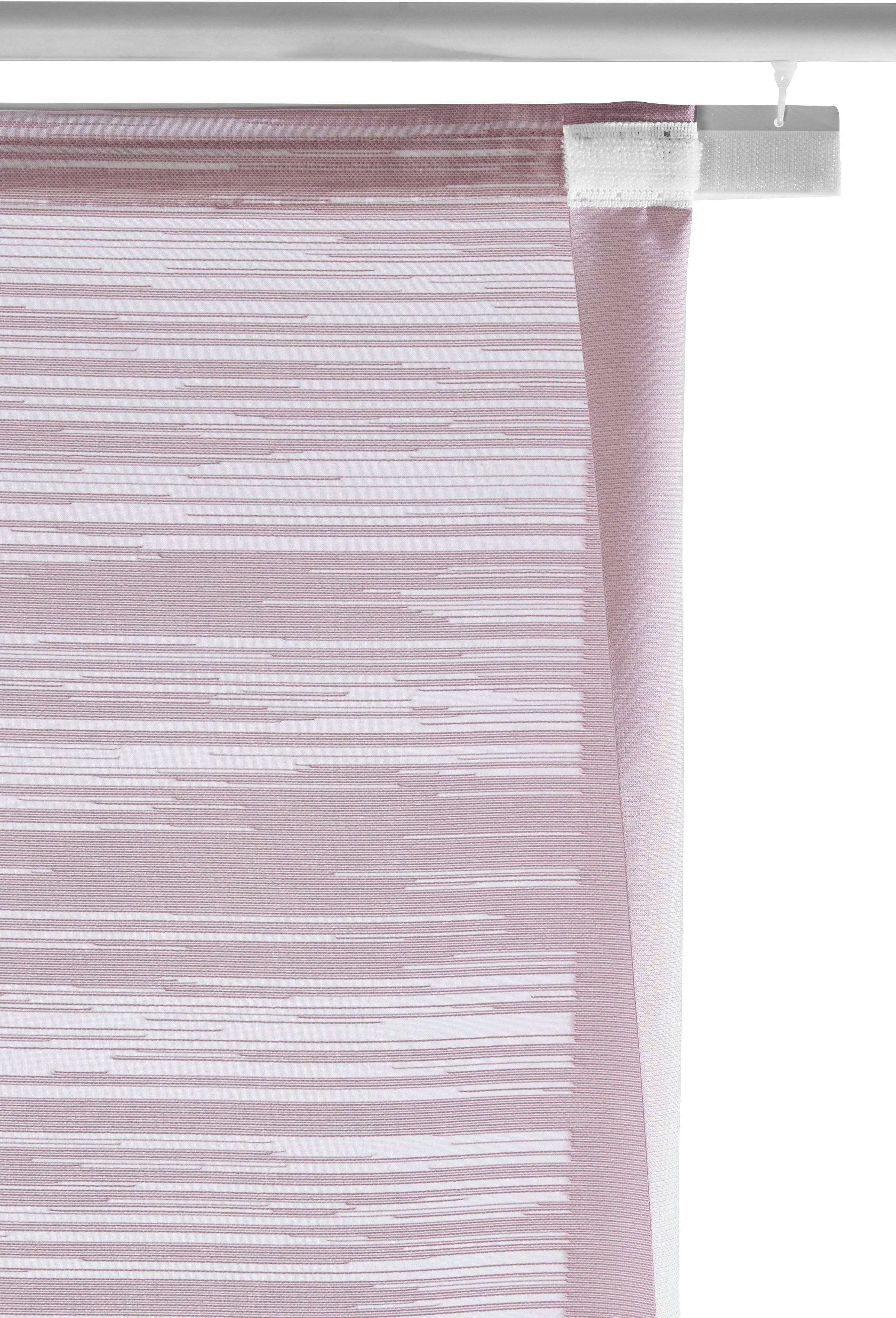 Neutex for you! Schiebegardine Padova (1 St), Klettband, halbtransparent, Scherli, inkl. Befestigungszubehör, Breite: 57 cm – Bild 5 von 5