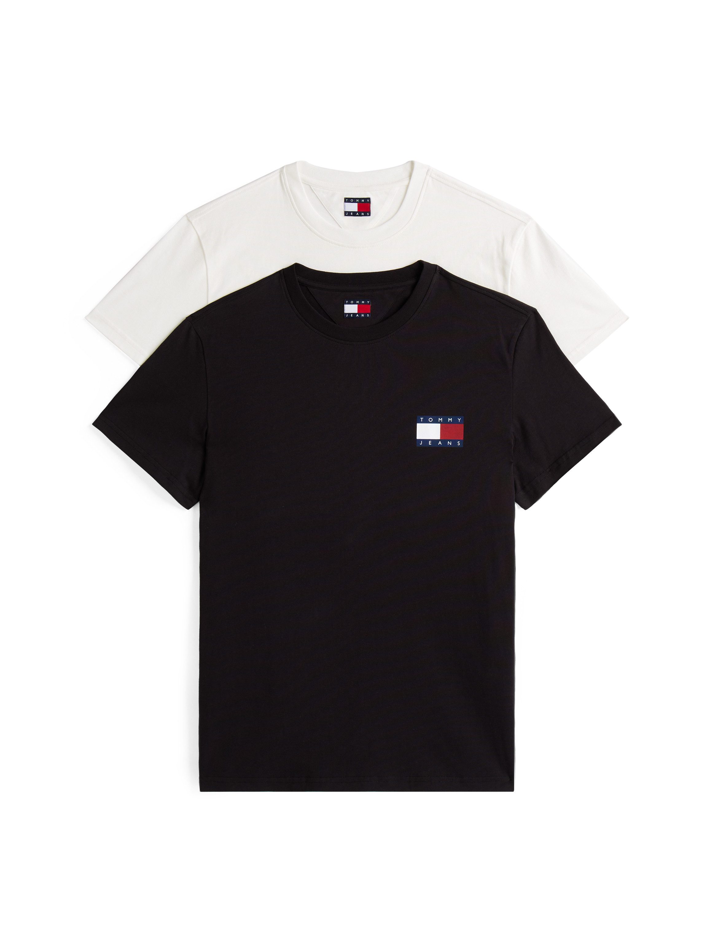 Tommy Jeans T-Shirt TJM SLIM 2PACK ESS FLAG TEE (2-tlg) günstig online kaufen