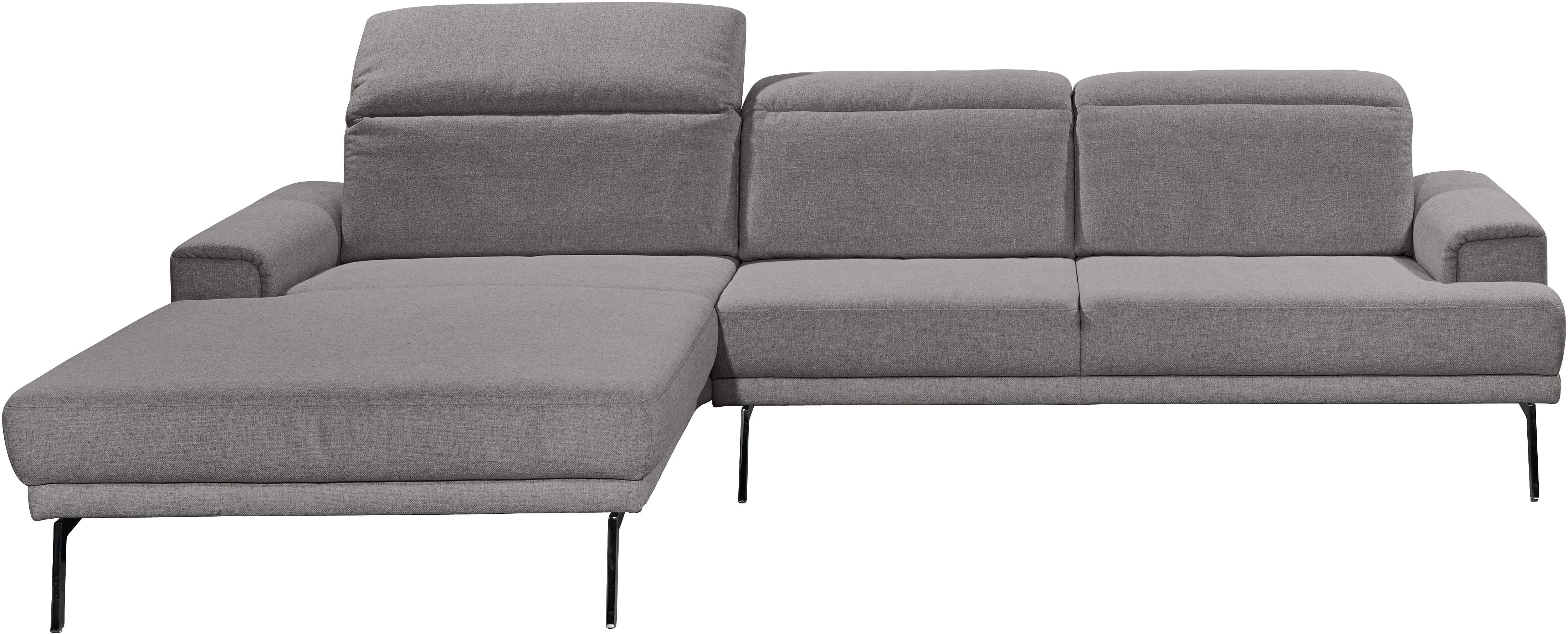 Musterring Ecksofa MR 4580, mit Kopf- und Sitztiefenverstellung, Metallfuß chrom, 288 x 193/220cm