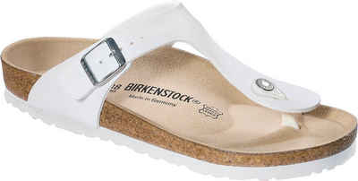 Birkenstock BIRKENSTOCK Zehensteg Gizeh weiß Birko-Flor 043731 + 043733 Pantolette
