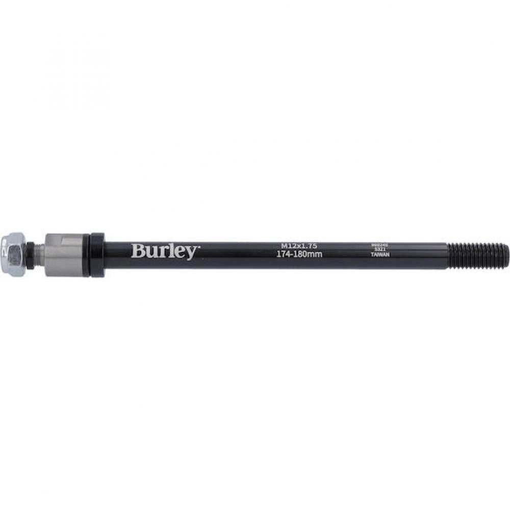 Burley Burley Steckachse für Anhänger M12x1.75, 174-180 mm Schwarz - stabile Fahrradschuh