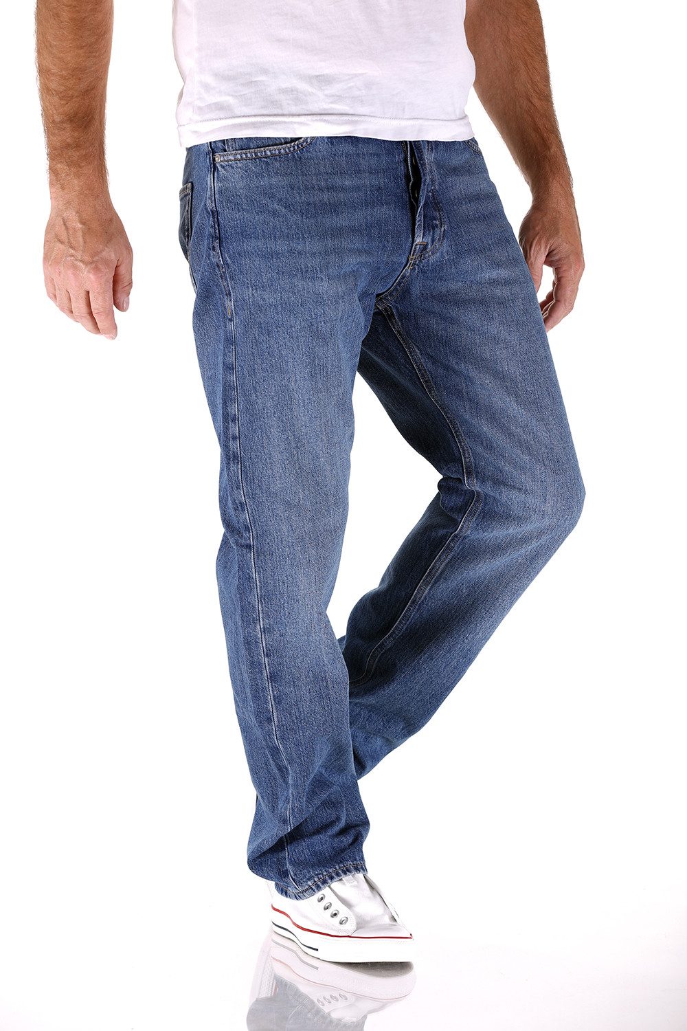 Jack & Jones Regular-fit-Jeans Jack & Jones Chris Relaxed Fit Herren Jeans Hose – W36/L32, SBD234 – Bild 2 von 3