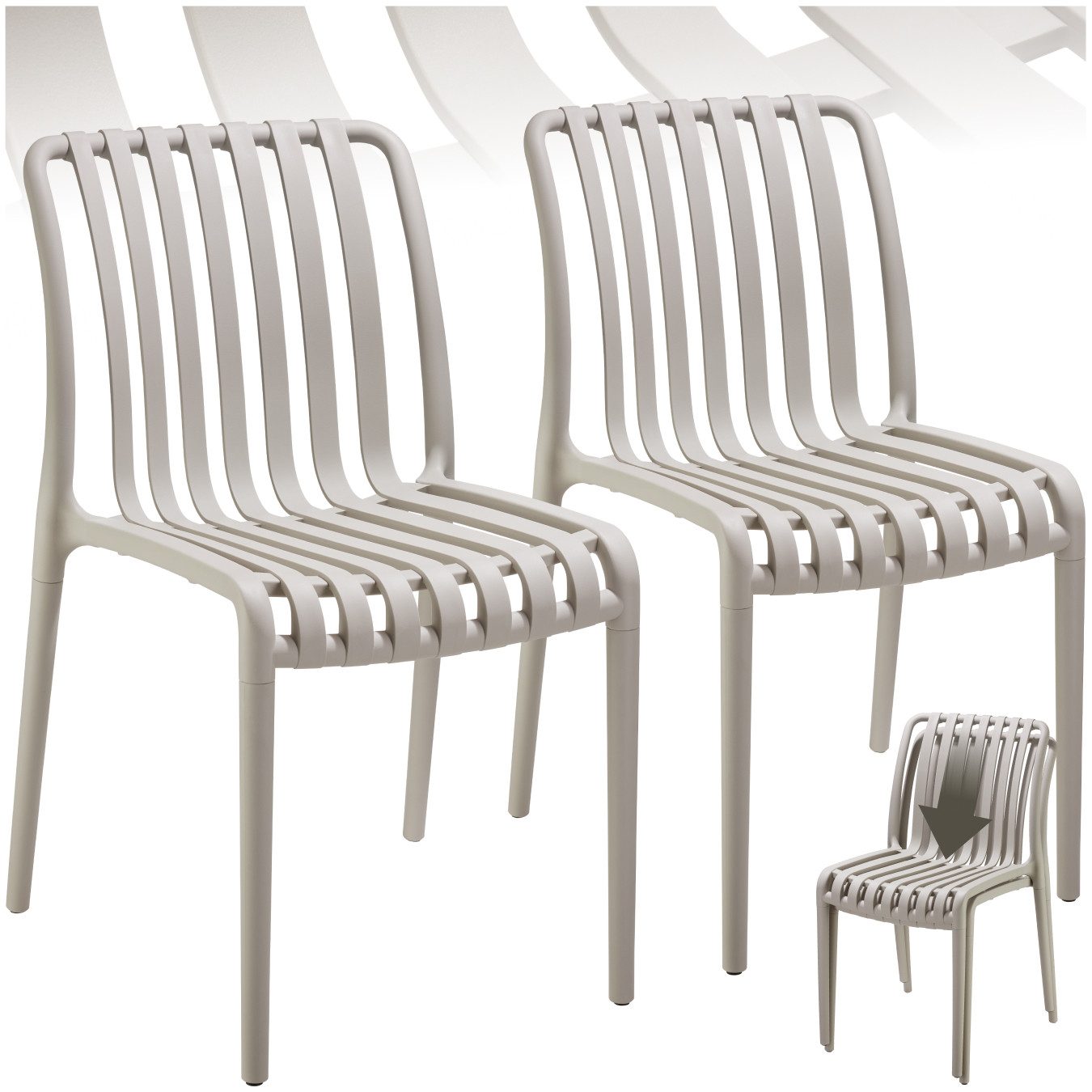 tectake Gartenstuhl Gartenstühle (Set, 2 St), günstig online kaufen