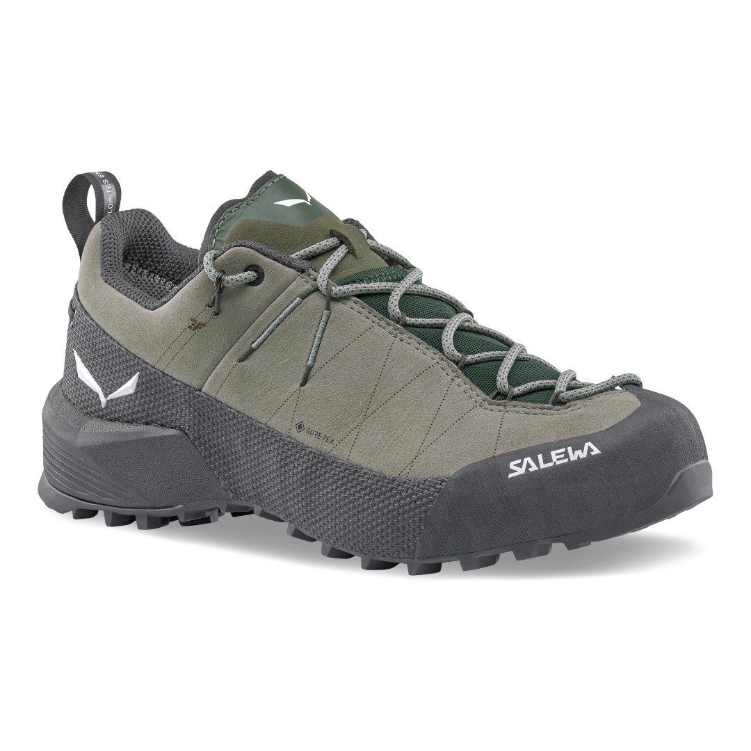 Salewa Wildfire Leather 2 GTX (Zustieg, Nubukleder, wasserdicht) grün/schwarz Wanderschuh