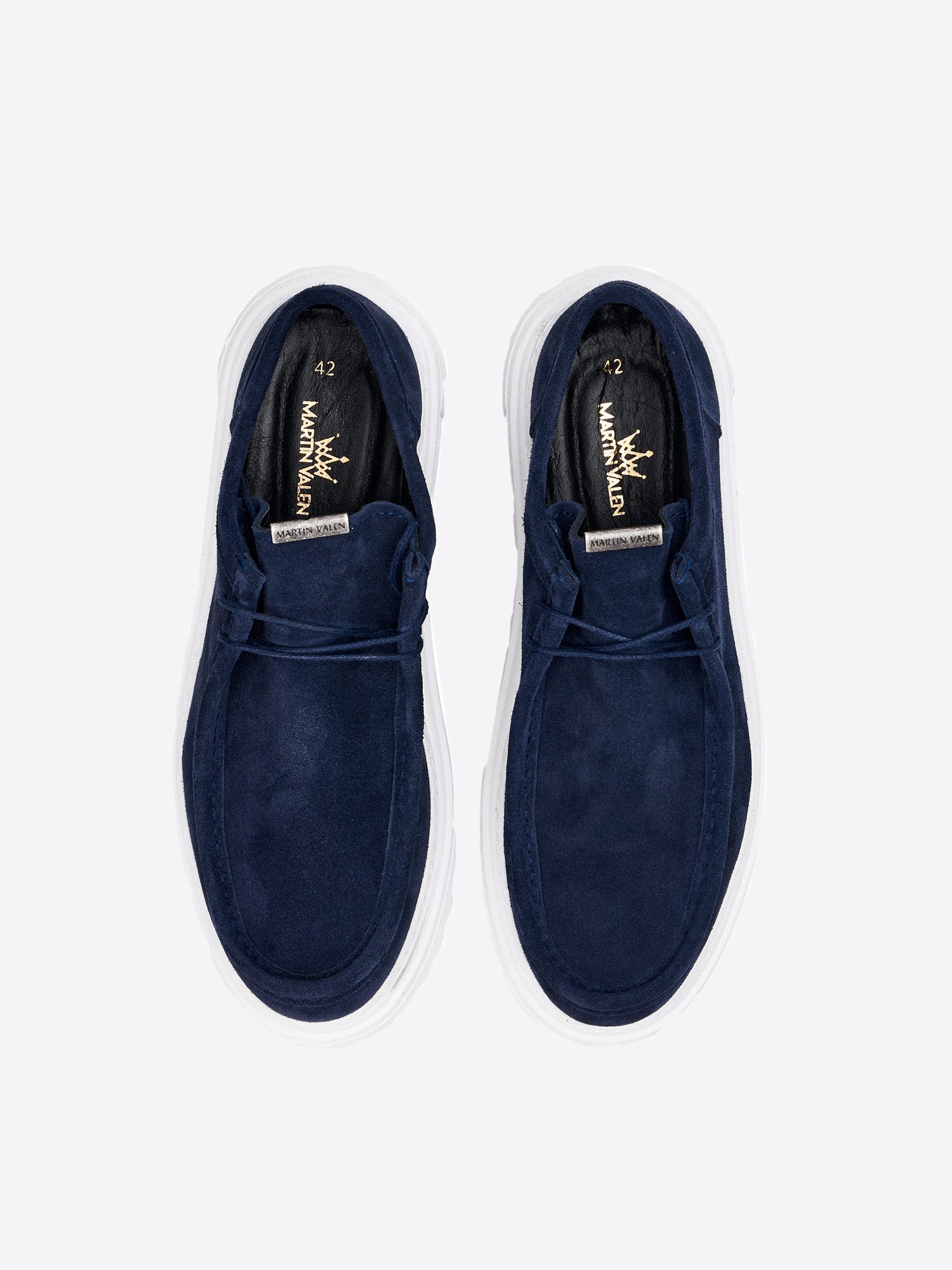 Martin Valen Echte Leder Slipper Schuhe Schnürschuh