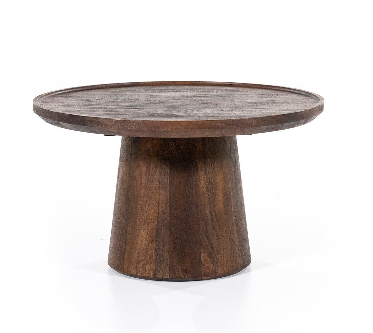 Maison ESTO Couchtisch MARON rund Ø 66 cm Mango Holz Wohnzimmertisch günstig online kaufen