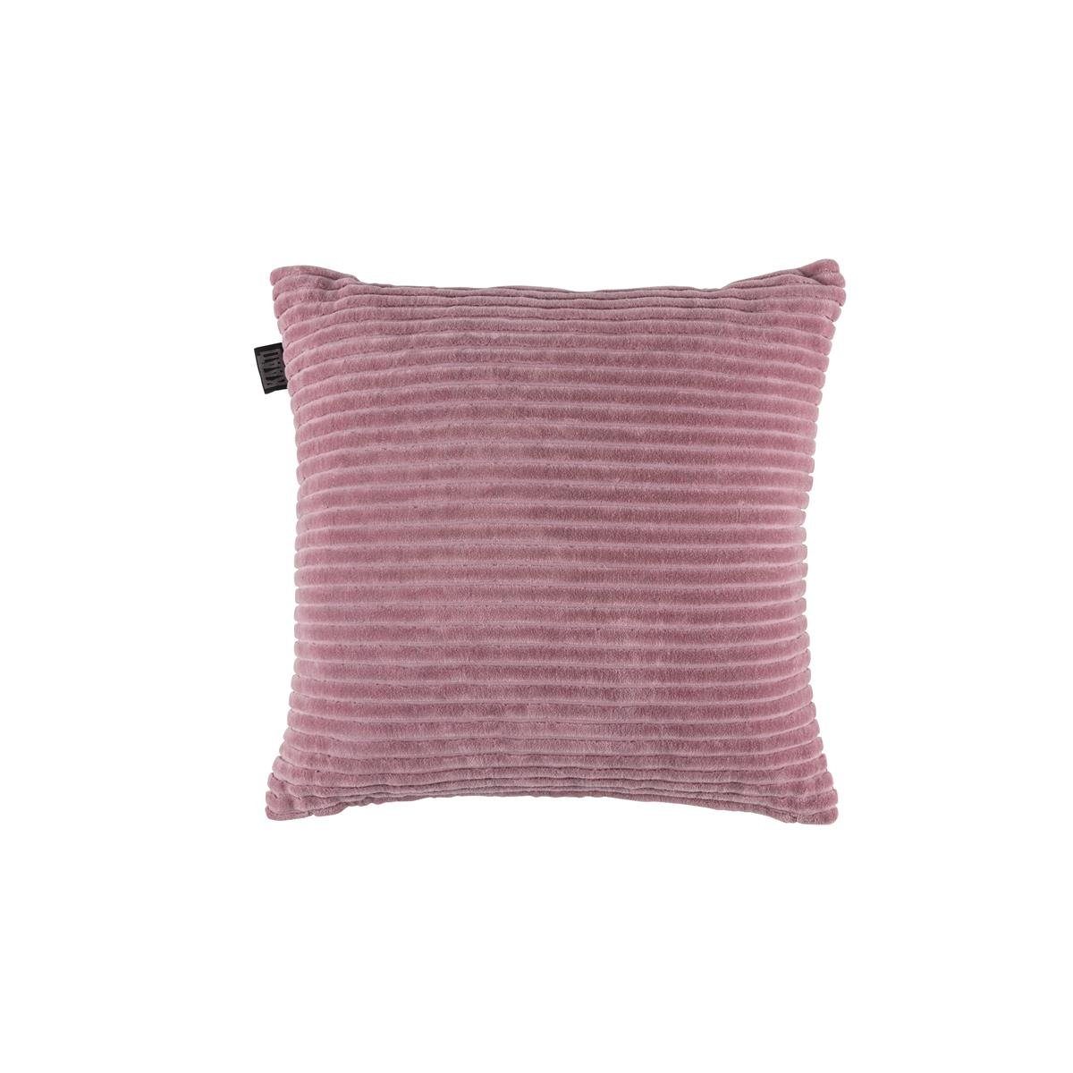 43X43 x cm Pink Ribbed 1 Amsterdam KAAT 43 Dekokissen Rosa 43 Baumwollsamt