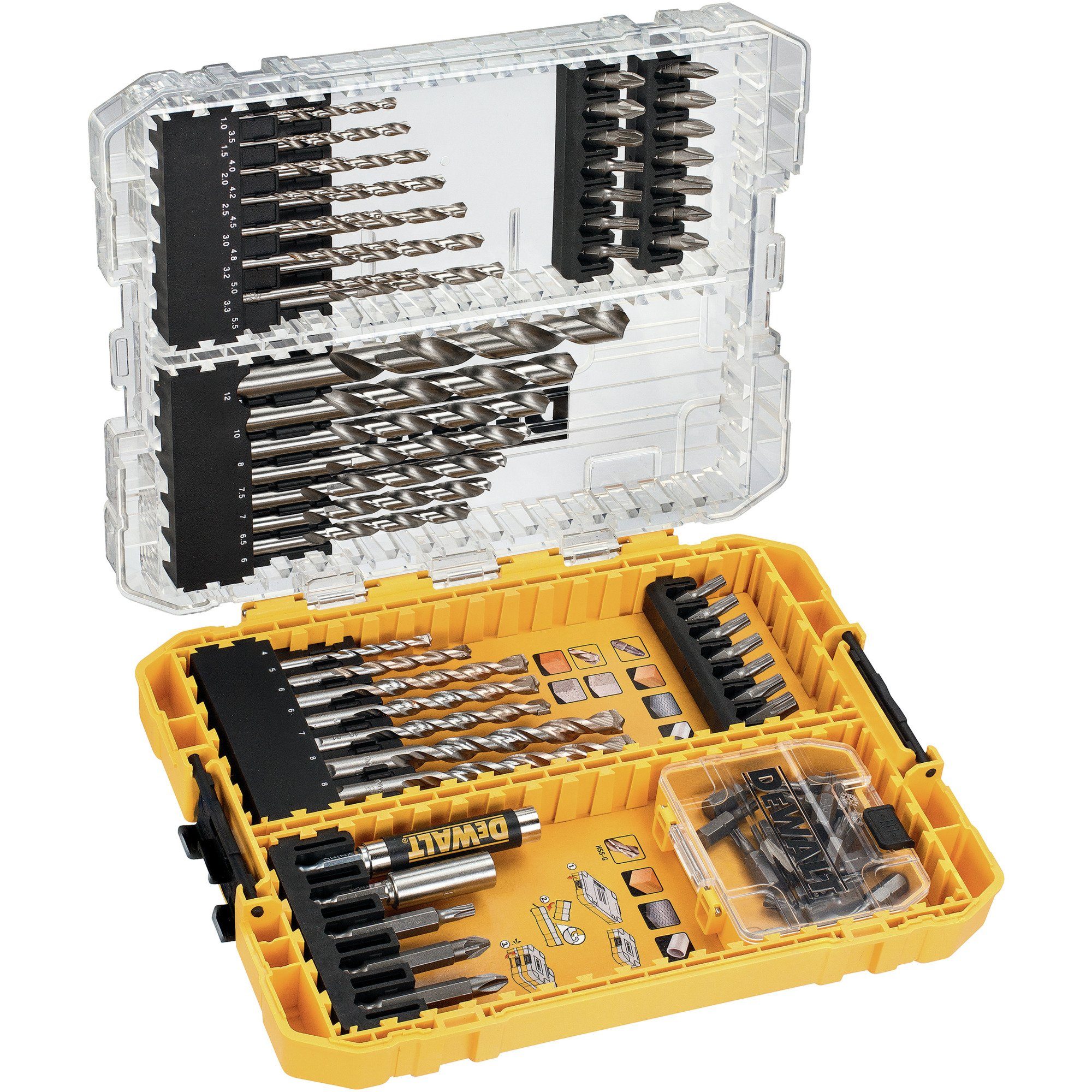 Bohrer- und Bitset DEWALT Bit- und Bohrer-Set DT70761, EXTREME + High