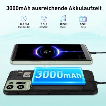 XGODY S22 4G Android9.0 Quad Core Dual SIM(LTE+WCDMA+GSM) Smartphone (15,00 cm/6 Zoll, 16 GB Speicherplatz, 5 MP Kamera, Bewegungs- und Gestensteuerung, Bluetooth aktiviert)