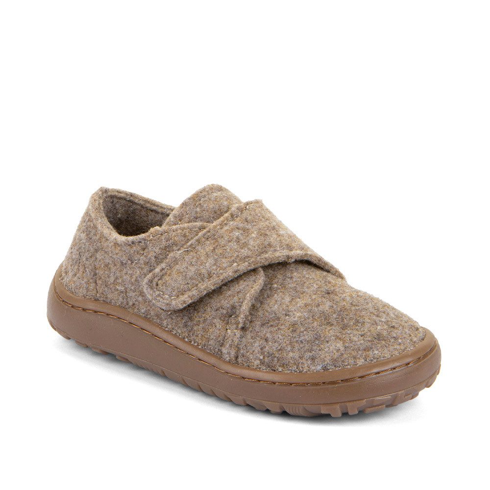 froddo® BAREFOOT WOOLY Hausschuh barfoot Klettschuh für zu Hause, Kindergartenschuh mit Wollfutter