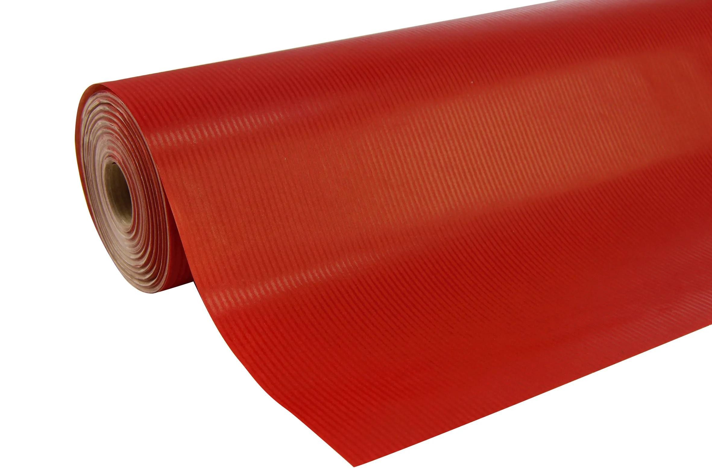 CLAIREFONTAINE Geschenkpapier Geschenkpapier Kraftpapier 60g Rolle 50mx0,70m Rot 507506C, Rolle