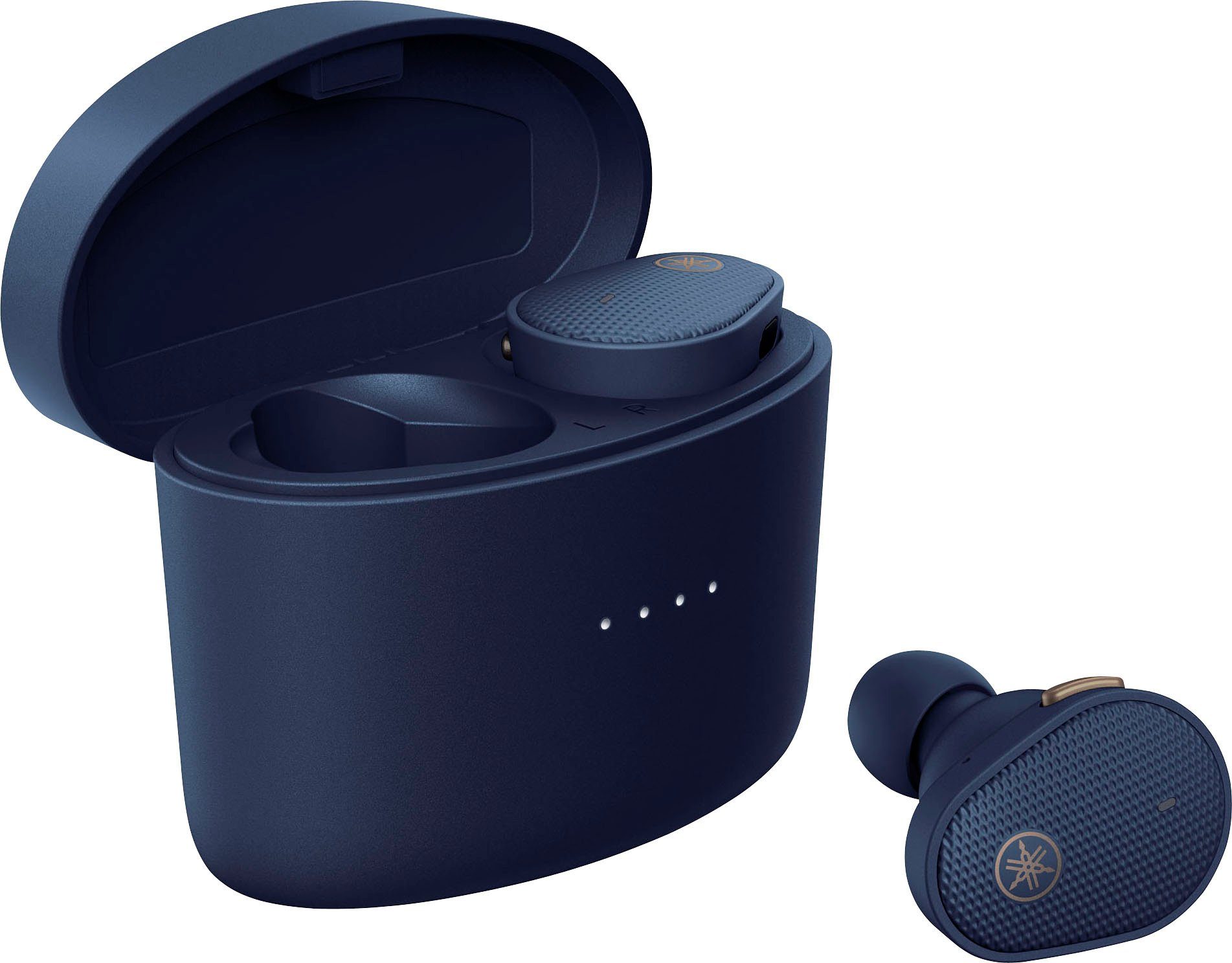Yamaha TW-E5B True- wireless In-Ear-Kopfhörer (Freisprechfunktion, Sprachsteuerung, True Wireless, Google Assistant, Siri, A2DP Bluetooth, AVRCP Bluetooth, HFP, HSP)