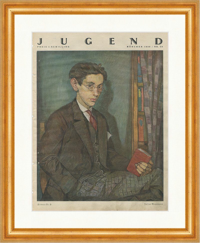 BillerAntik Bildnis Dr. H: Titelseite Nr. 50 Julius Graumann Jugend Gerahmt 5309, (1 St)
