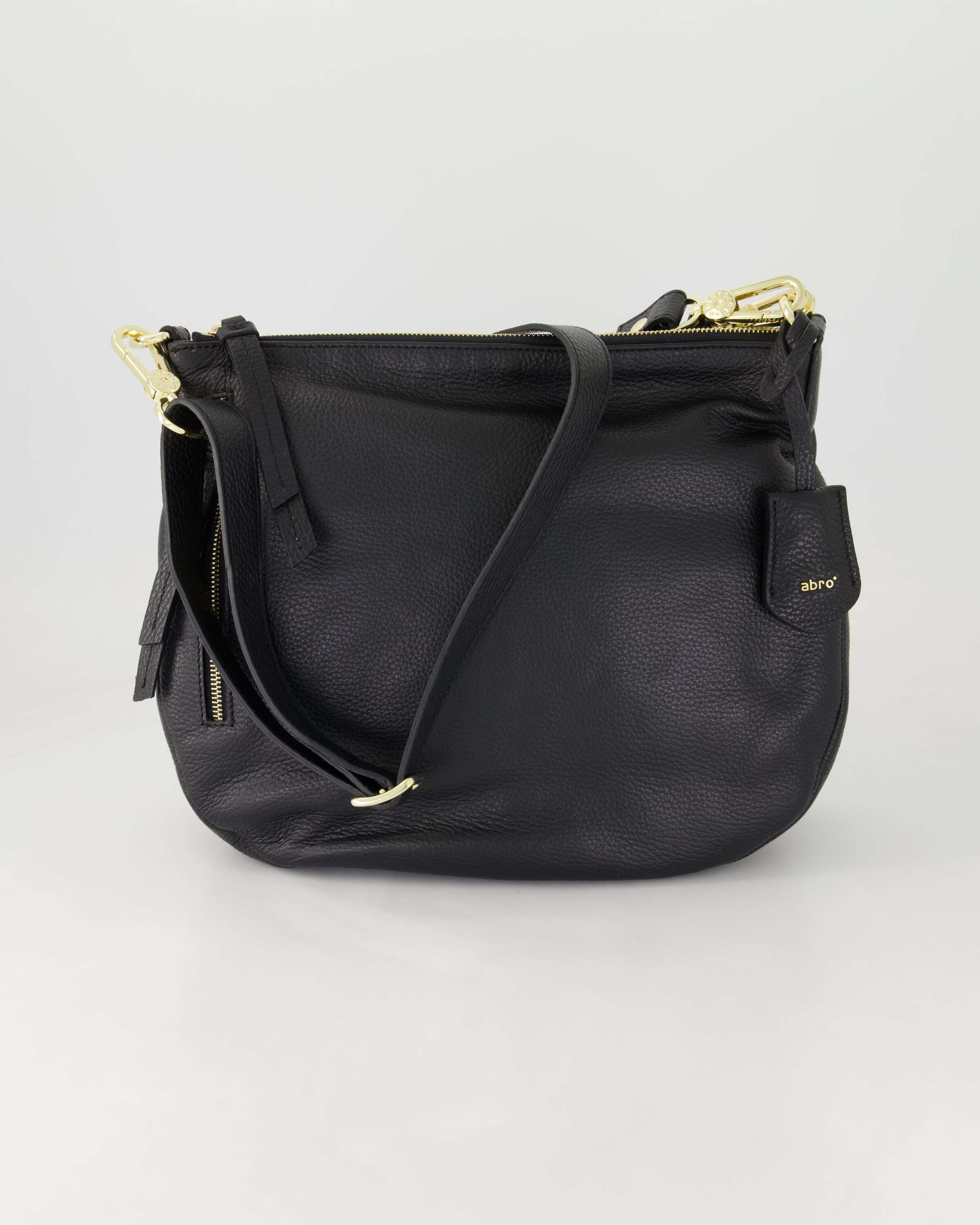 Abro Umhängetasche Beutel Juna, Obermaterial: Leder