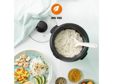 Tristar Reiskocher, 300 W, Sushi Reis Kochautomat klein & Gemüse-Dampfgarer, Dampf Schnell-Kocher